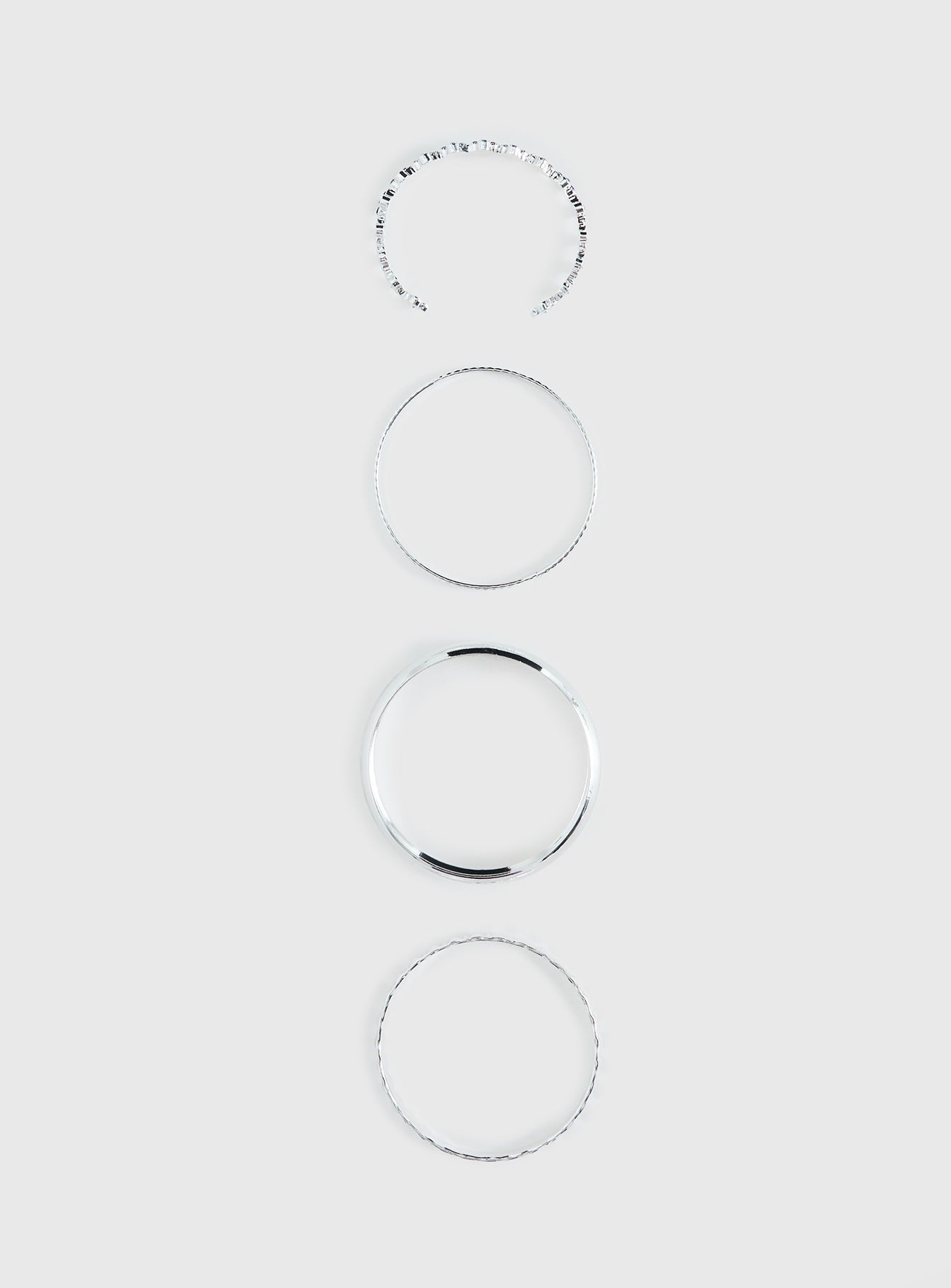 Blame Game Bracelet Set Silver
