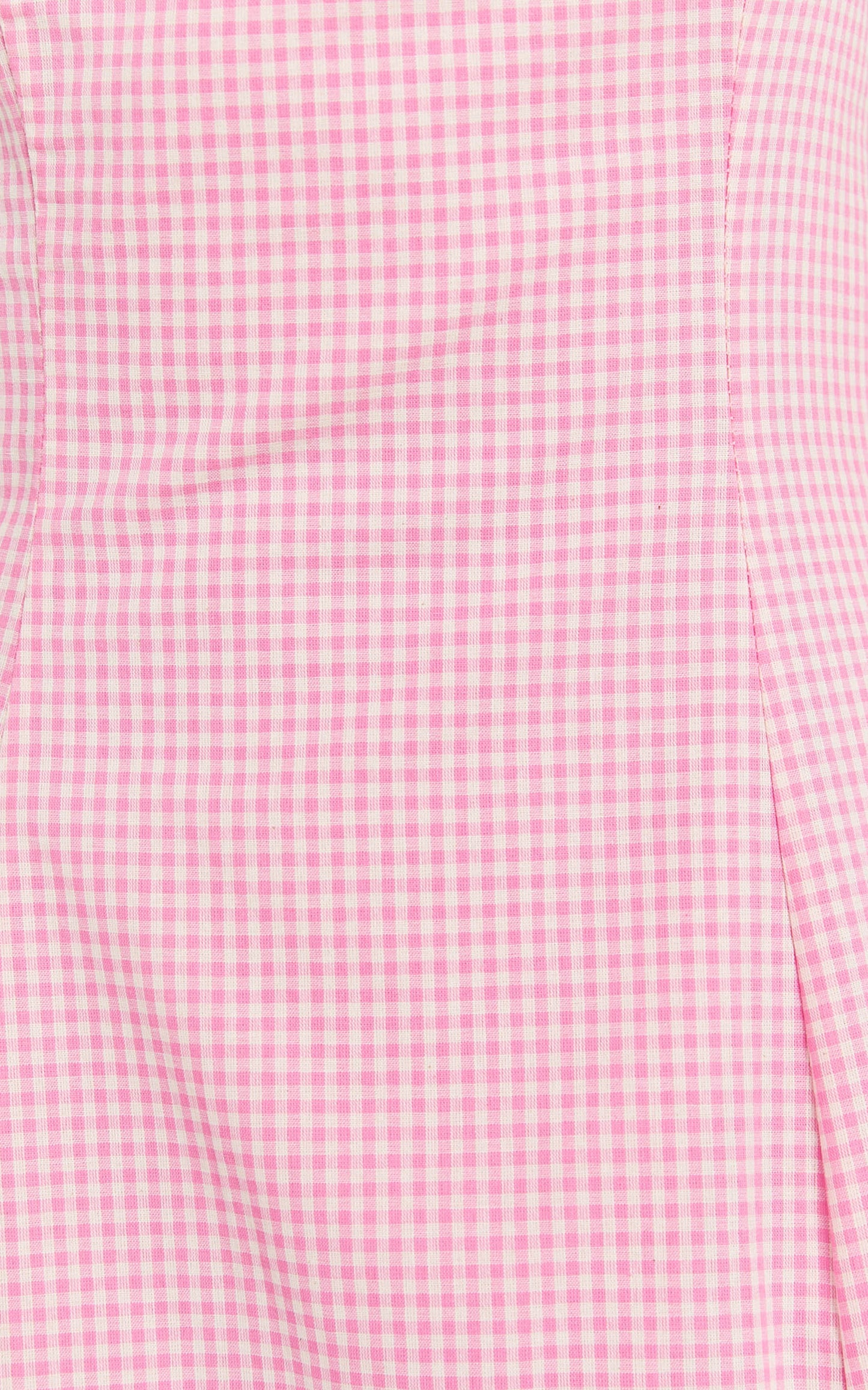 Narissa Midi Dress - Halter A Line Dress in Pink Gingham