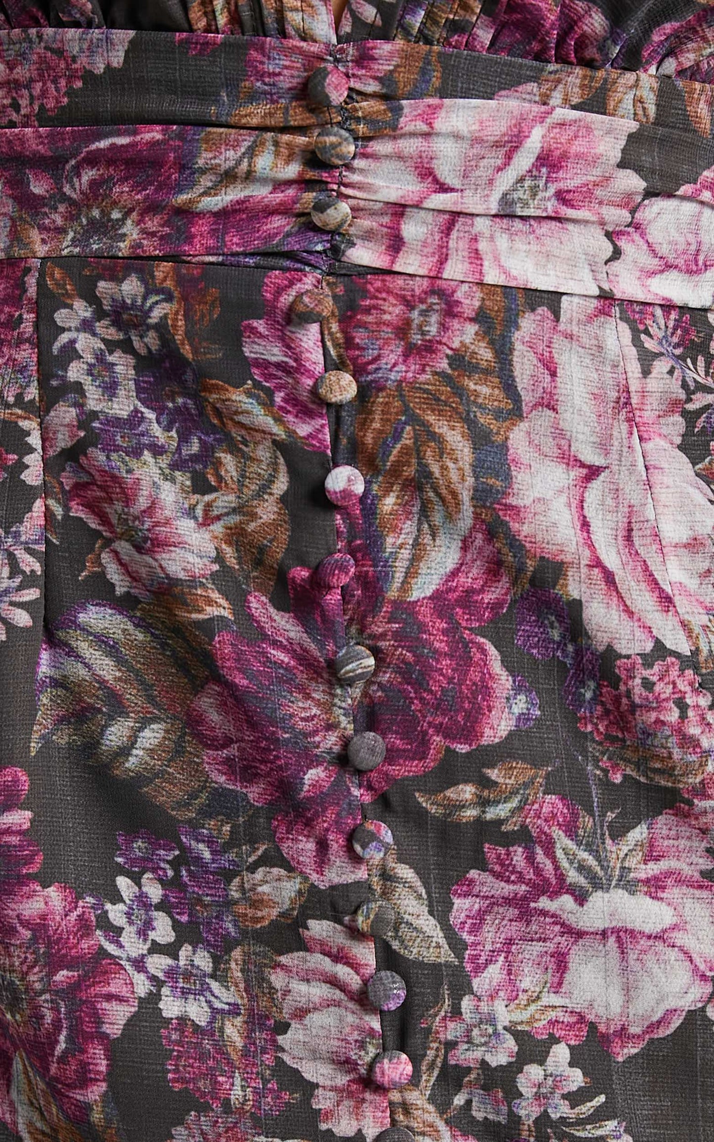 Lorelei Maxi Dress - V Neck Balloon Sleeve Dress in Harvest Floral