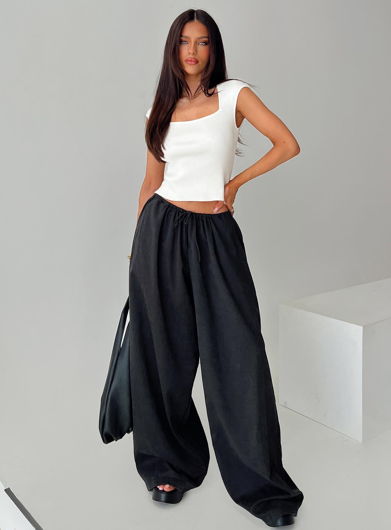 Bungala Oversized Relaxed Pants Black