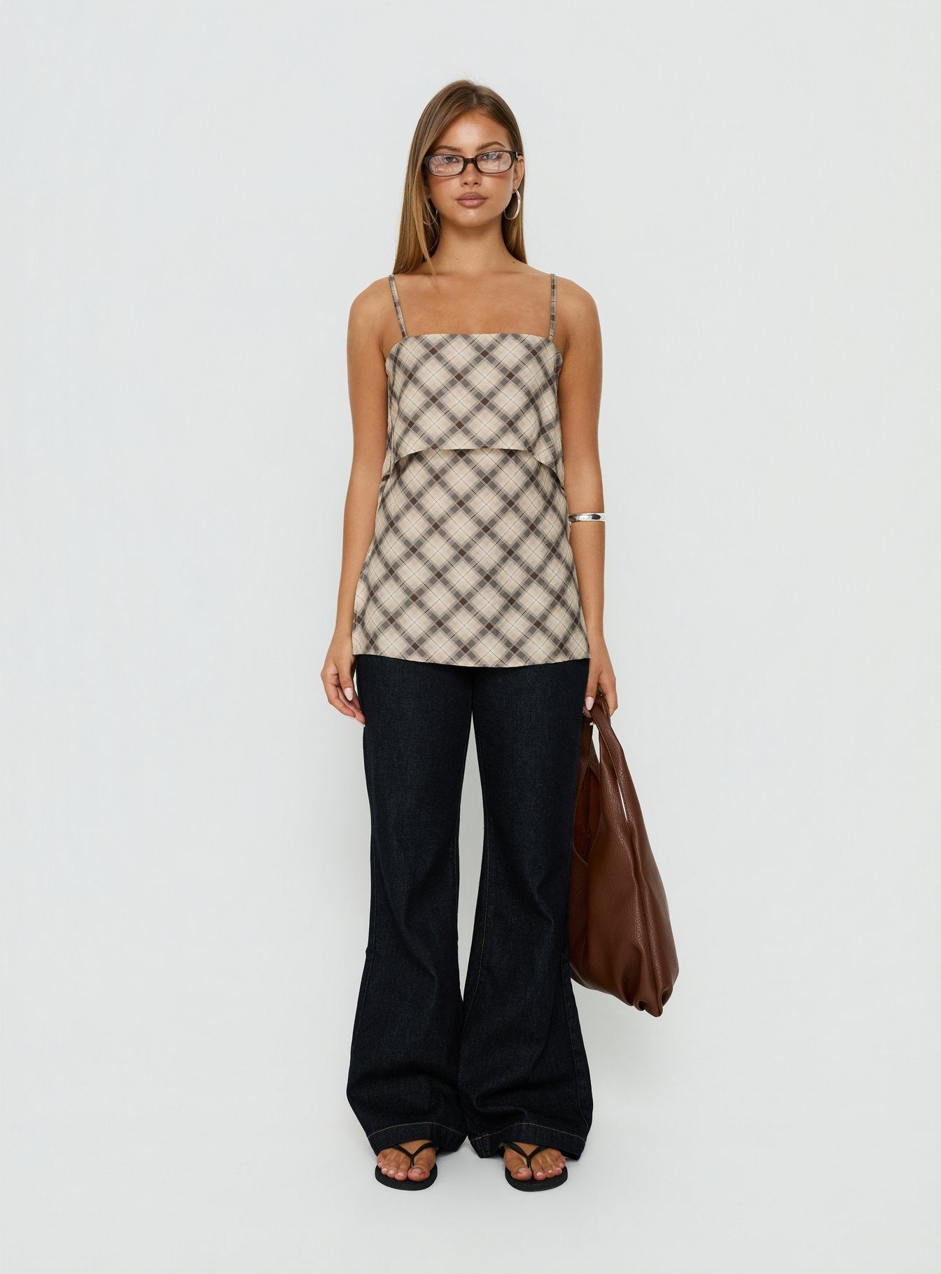 Blush Baby Flowy Cami Top Check
