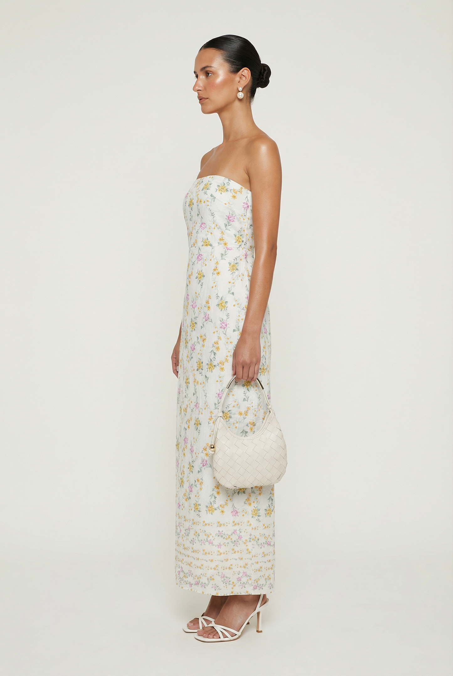 Via Flora Strapless Dress
