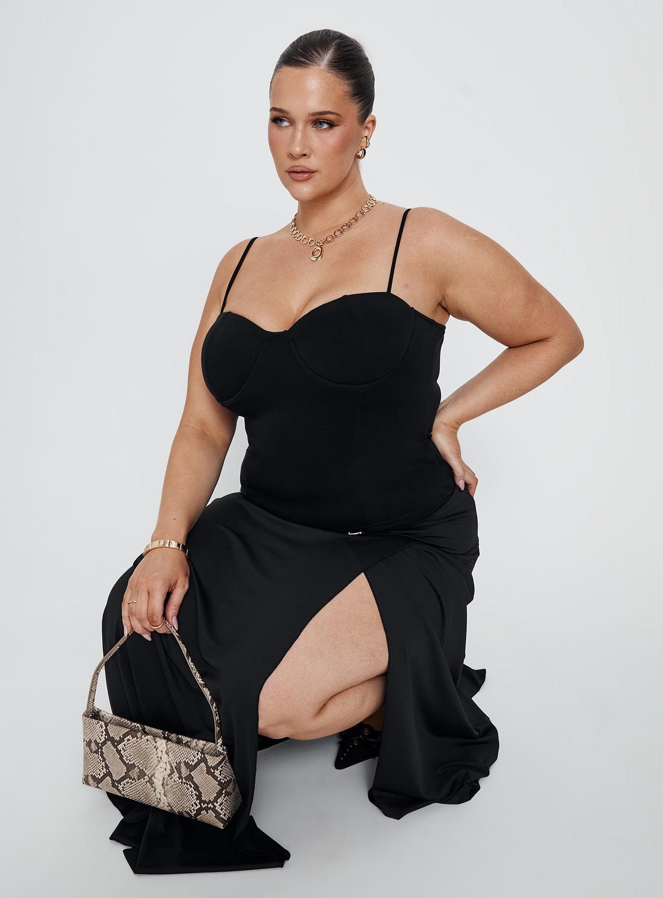 Anataza Underwire Top Black Curve