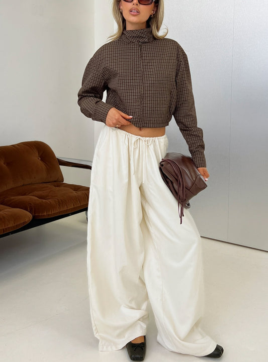 Bungala Oversized Relaxed Pants Ivory