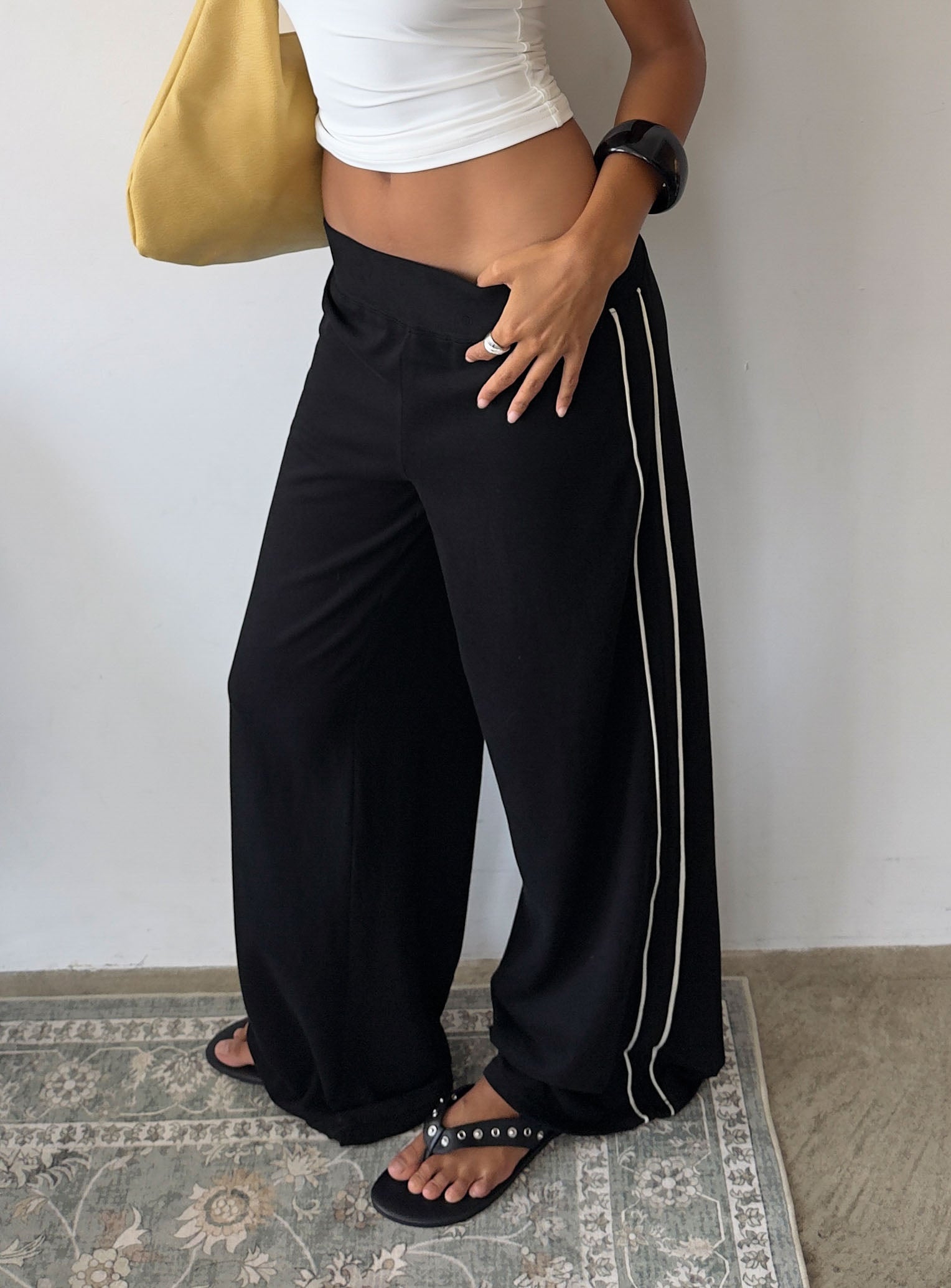 Ascenda Straight Leg Track Pant Black