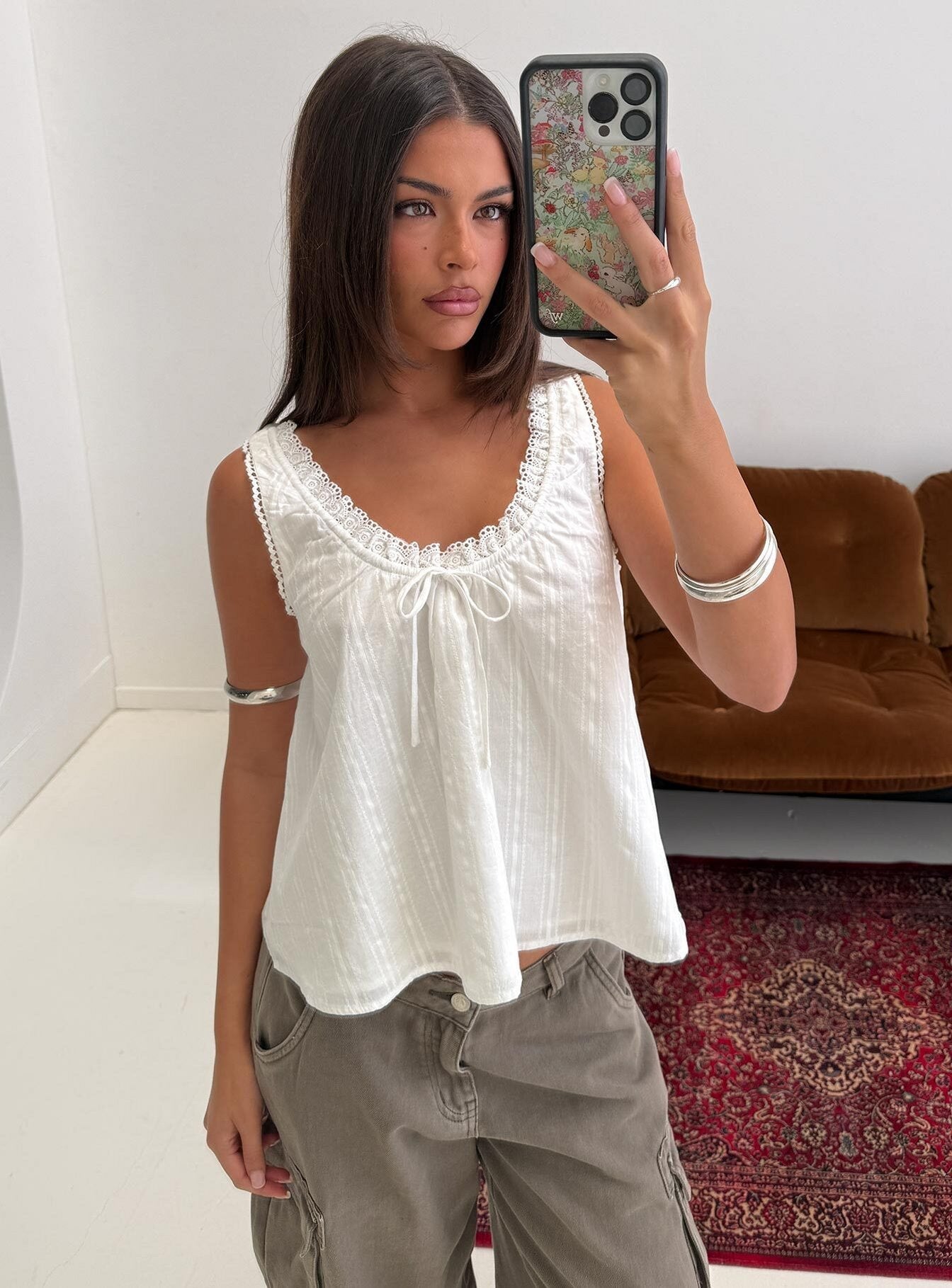 Antiquity Babydoll Top White
