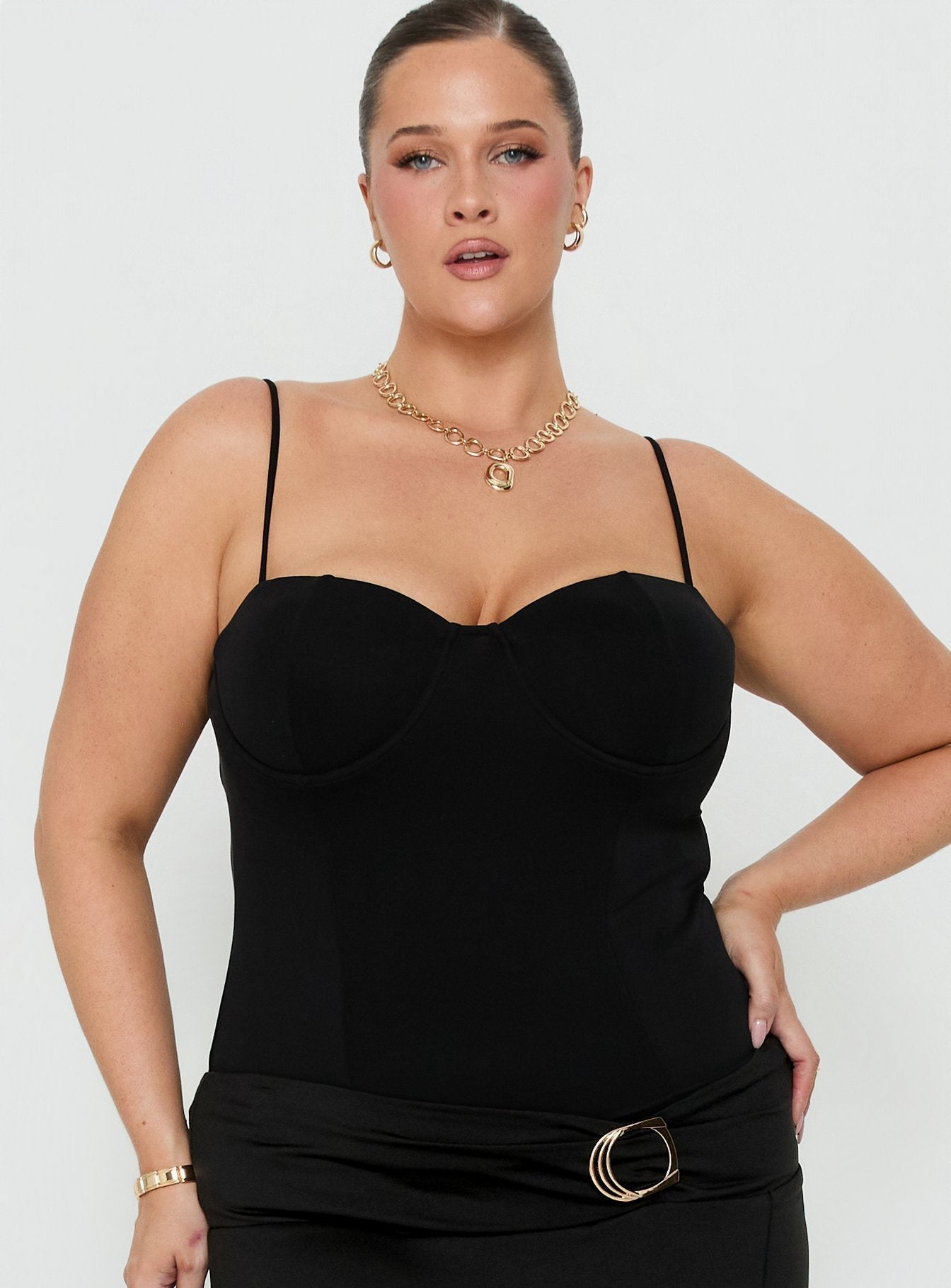 Anataza Underwire Top Black Curve