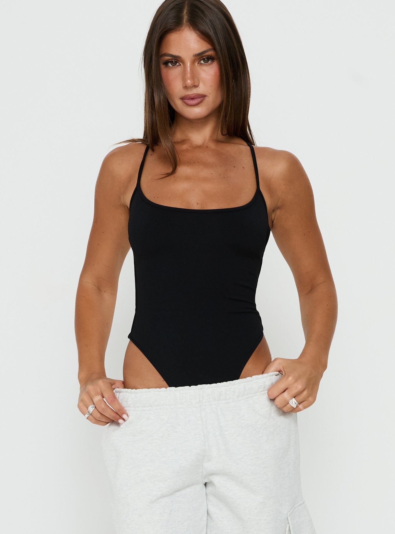 All Tied Up Bodysuit Black
