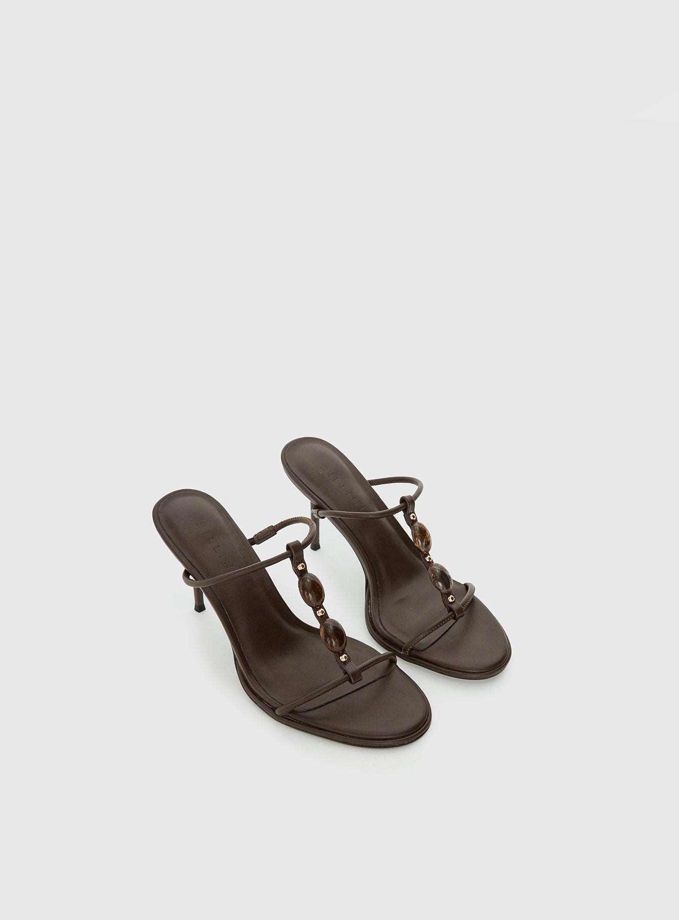 Billini Olympie Gem Detail Heels Brown