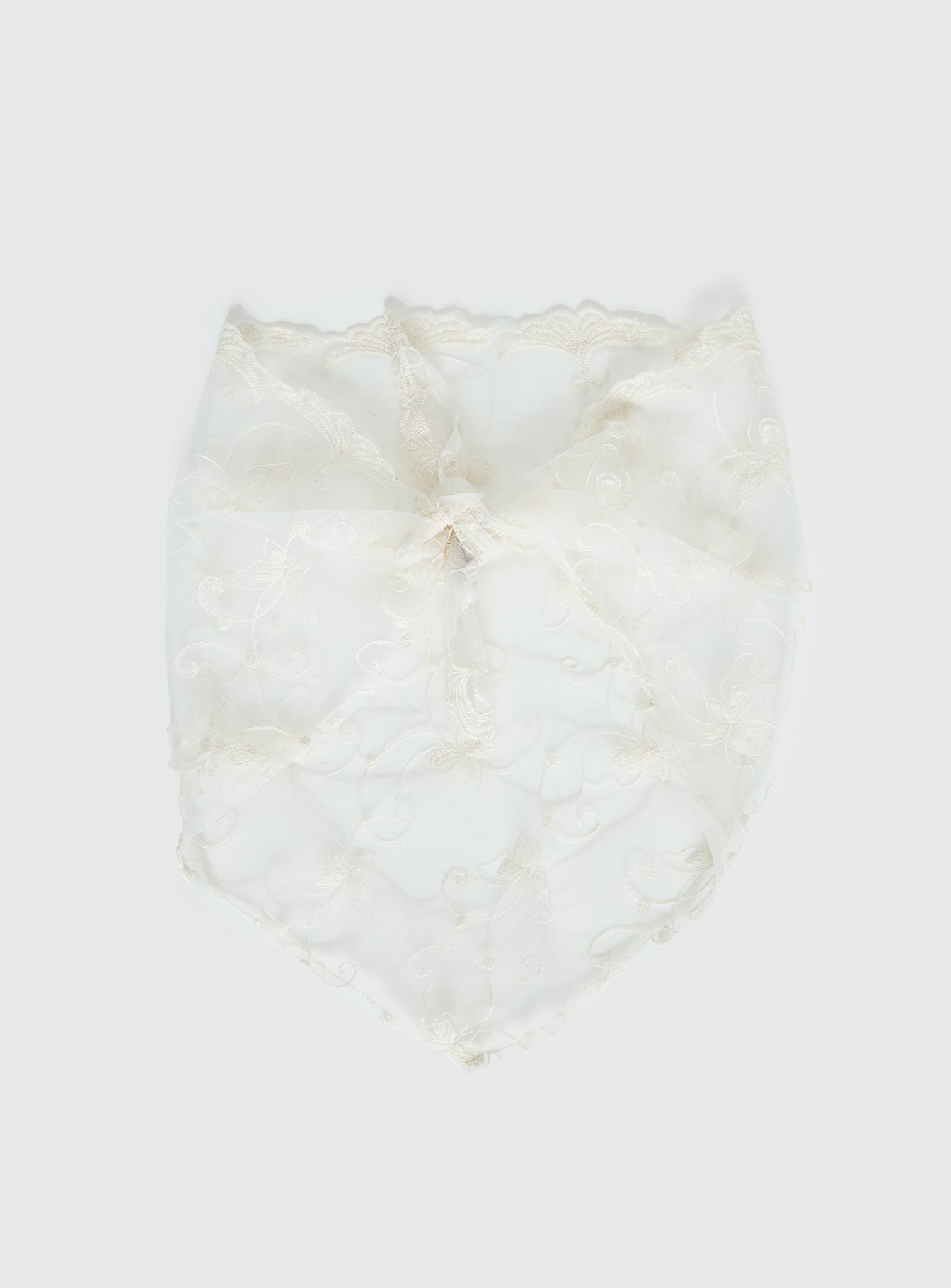 Brigette Lace Bandana White