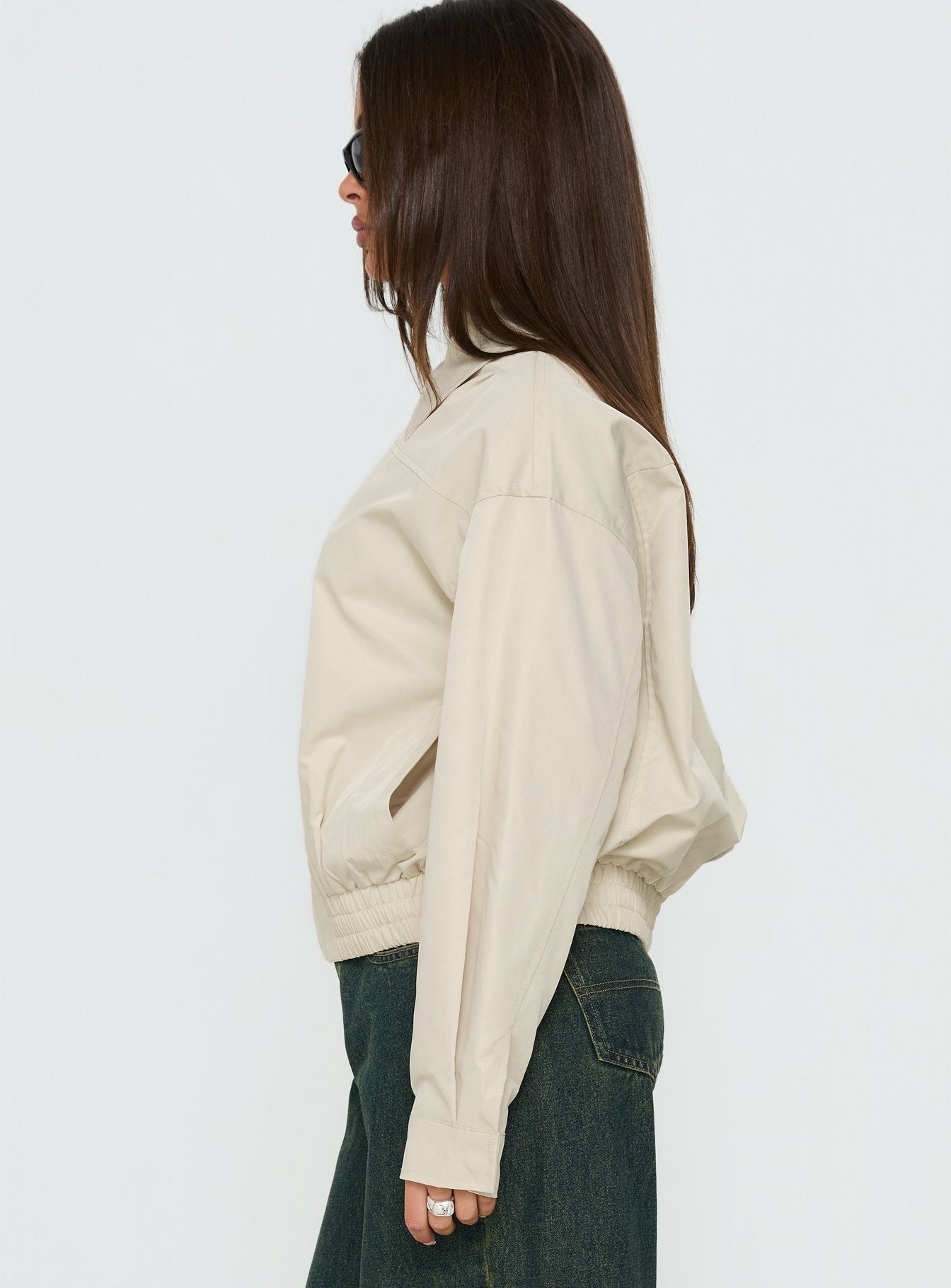 Call You Up Bomber Jacket Sand