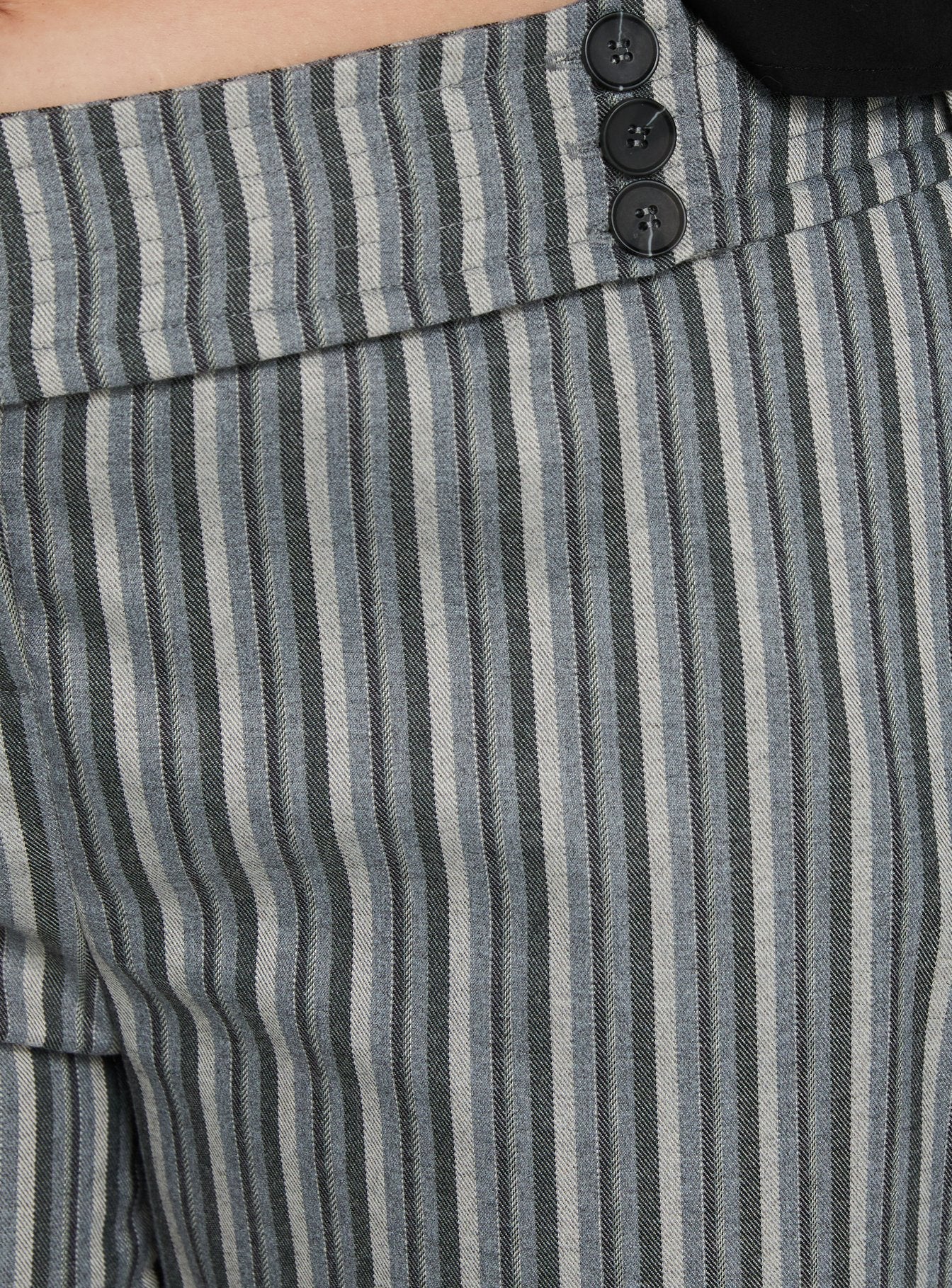 Cedars Low Rise Pant Grey Stripe Curve