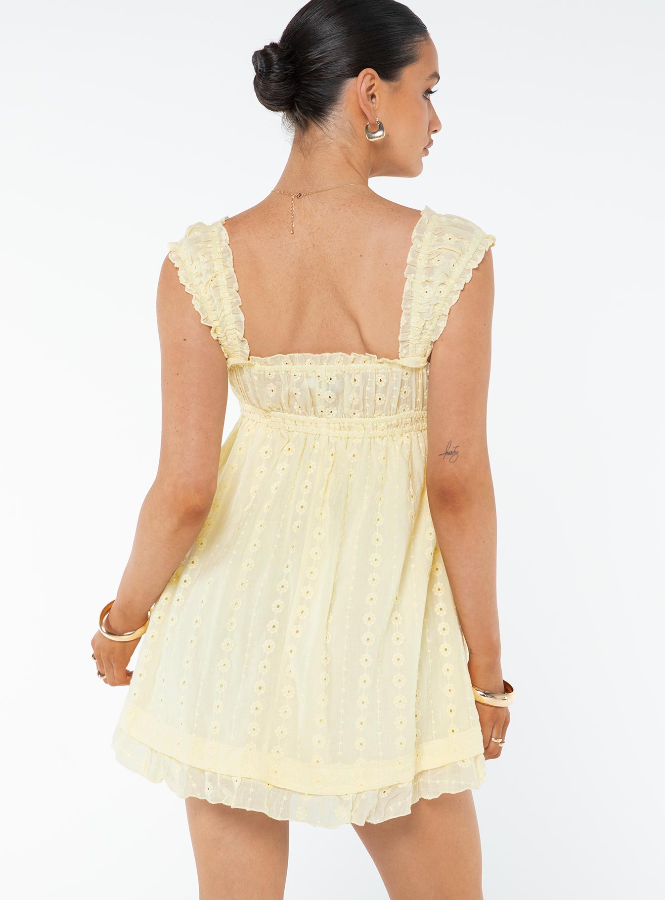 Carlita Mini Dress Yellow Tall