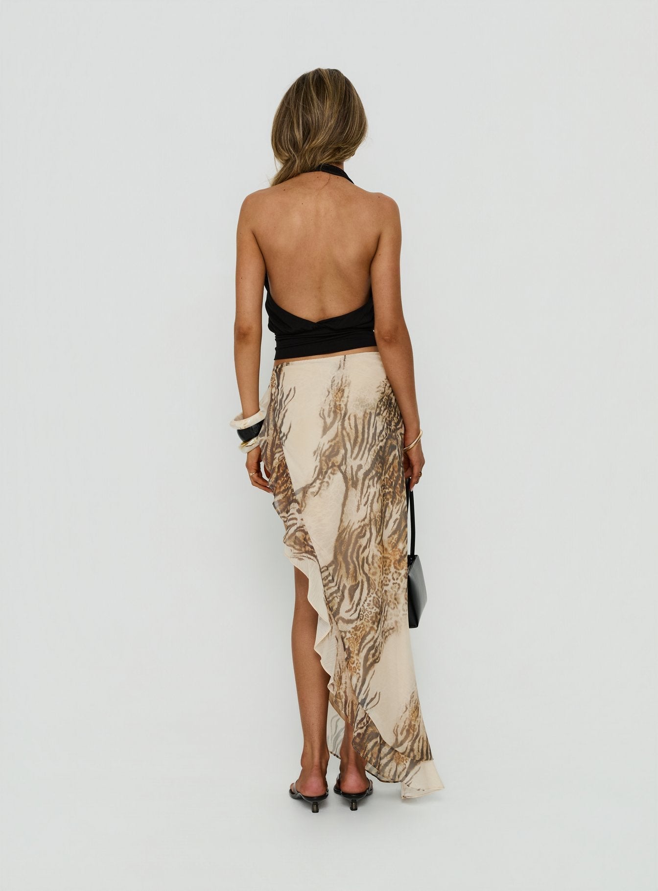 Argenzia Sarong Maxi Skirt Animal Multi