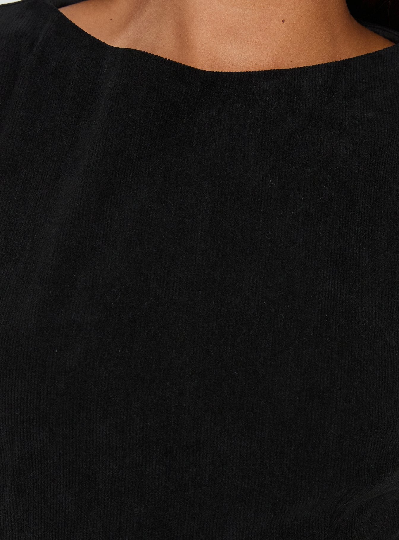 Alfalfa Corduroy Mini Dress Black