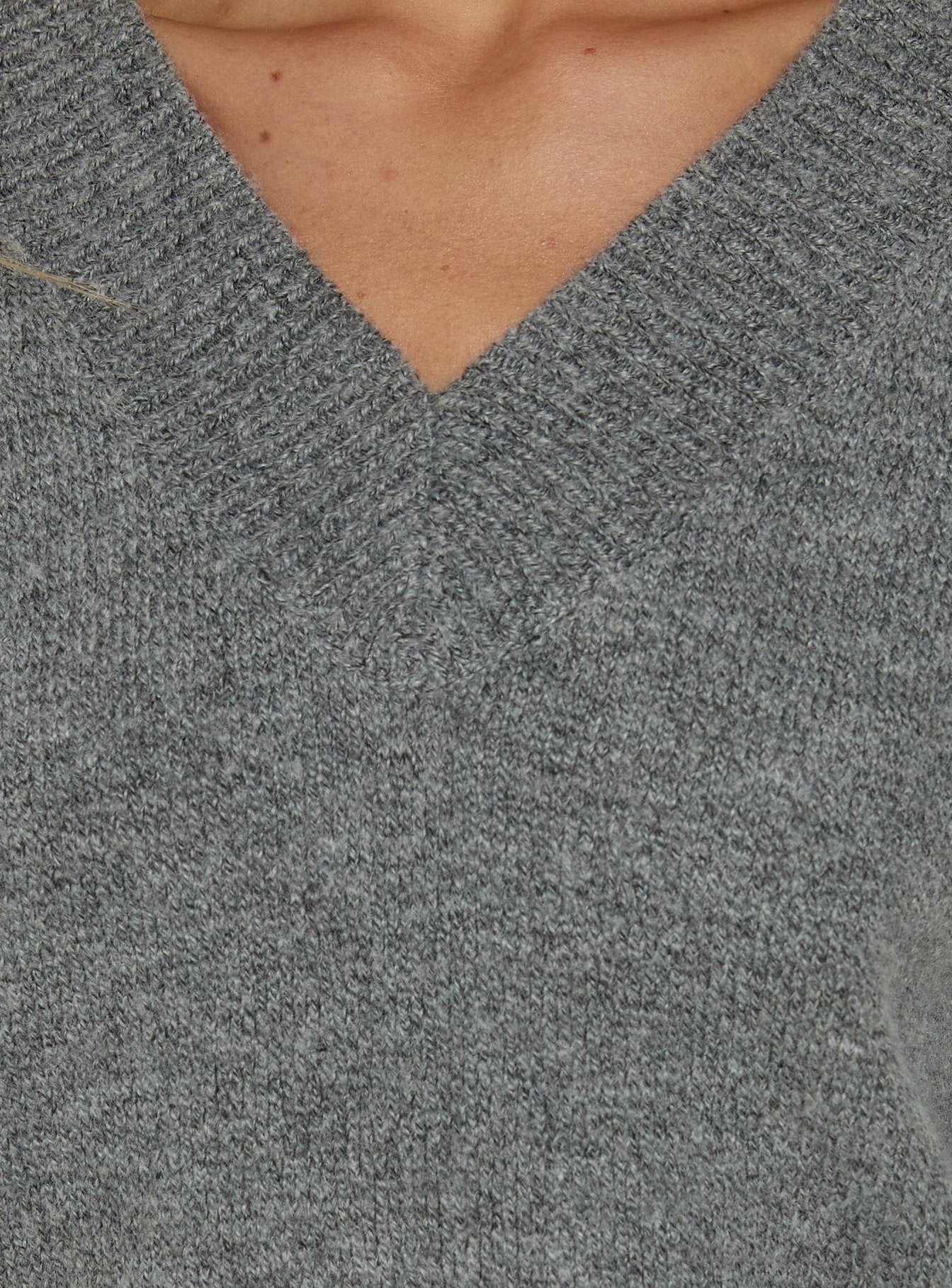 Aylana V Neck Jumper Dark Grey