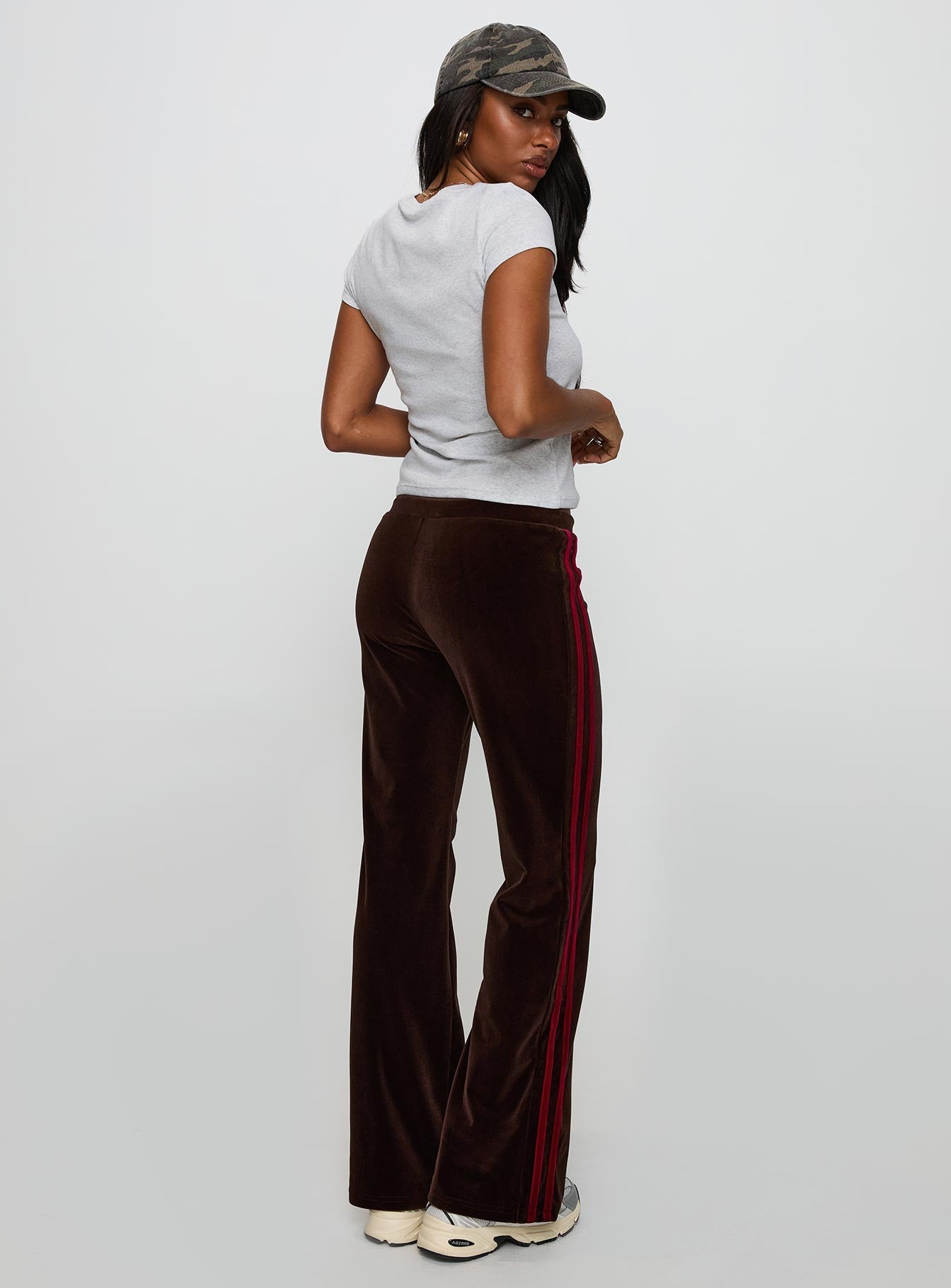 Belita Trouser Brown / Red