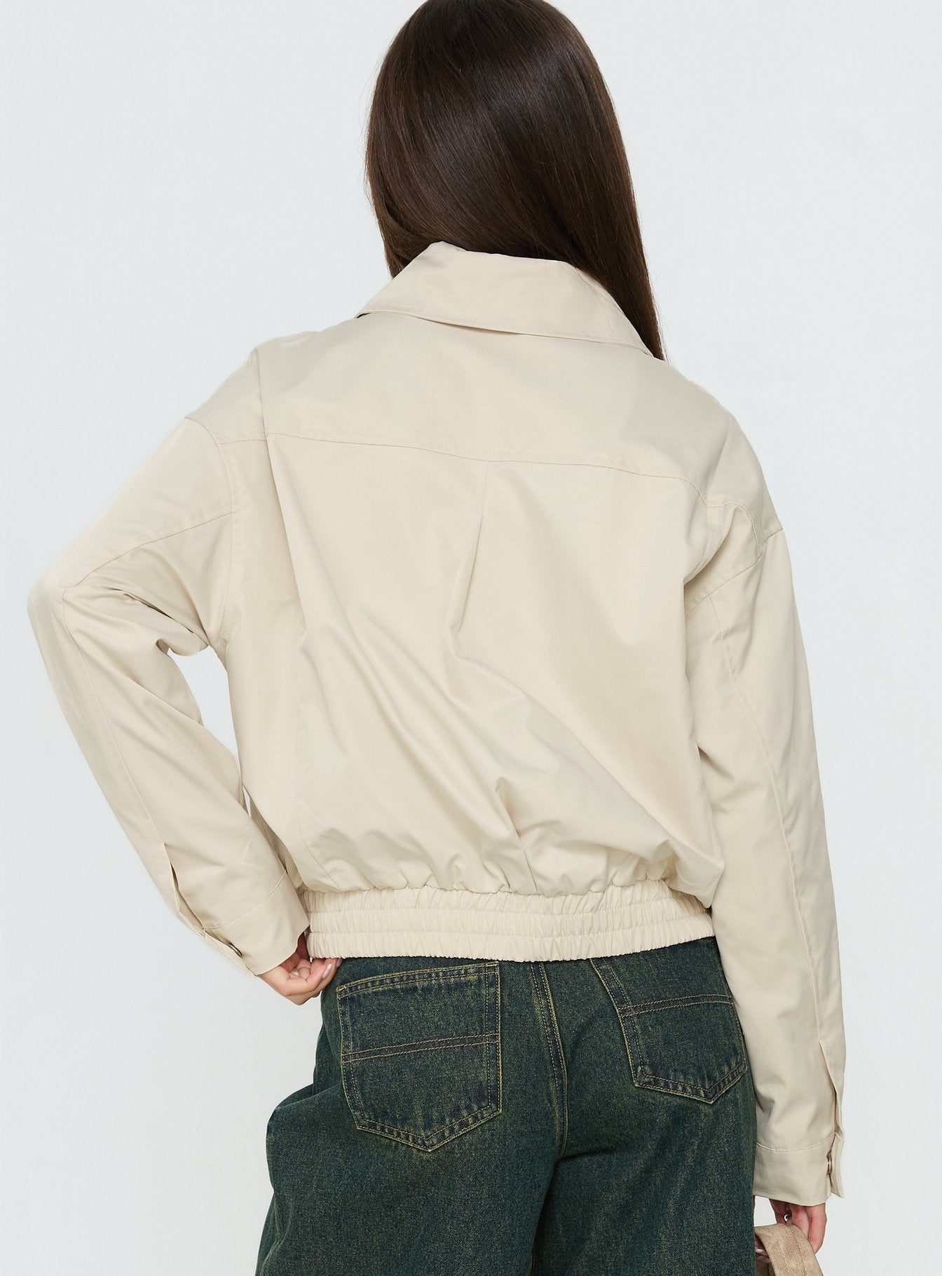 Call You Up Bomber Jacket Sand