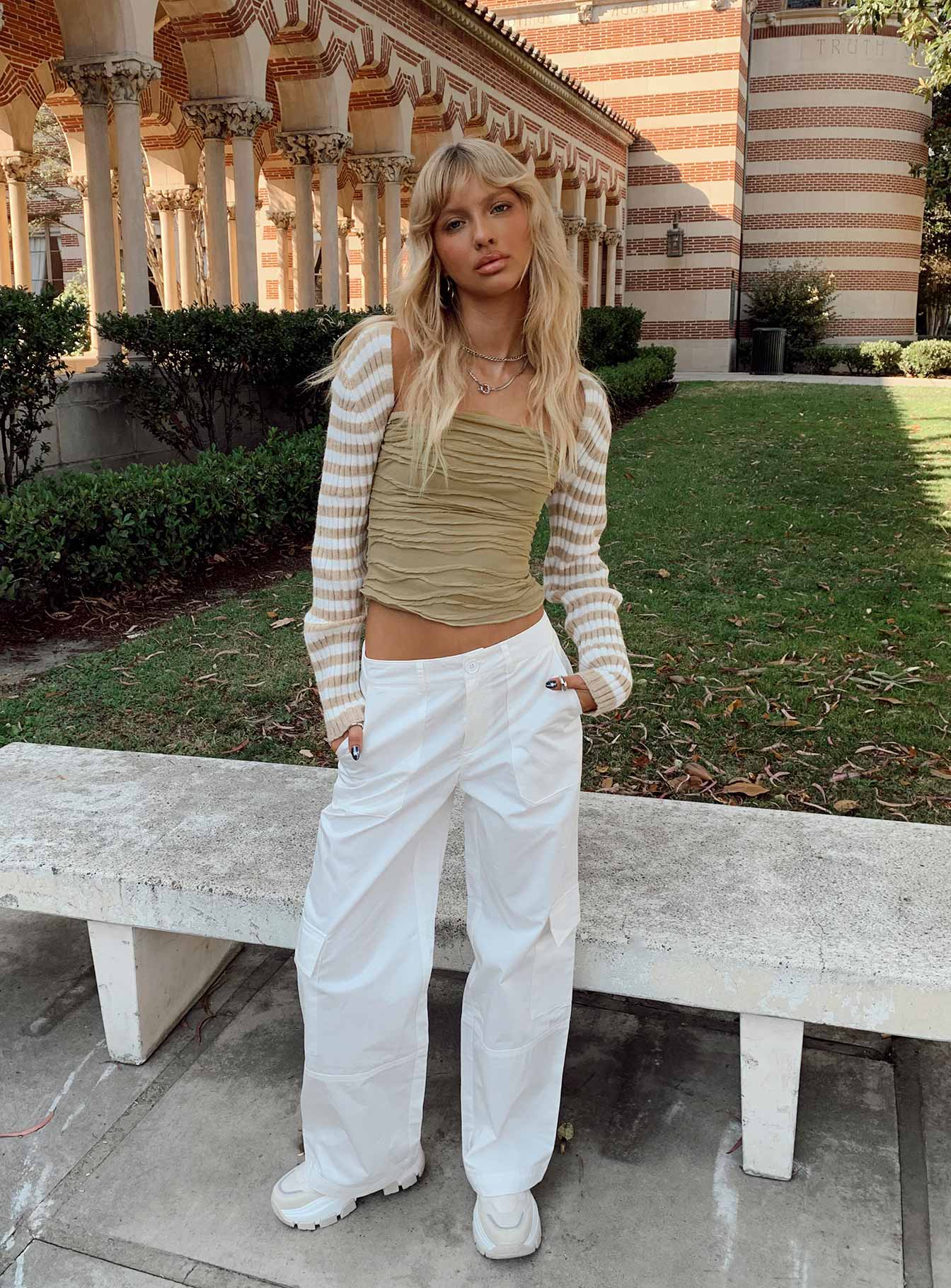Cecile Strapless Top Mushroom