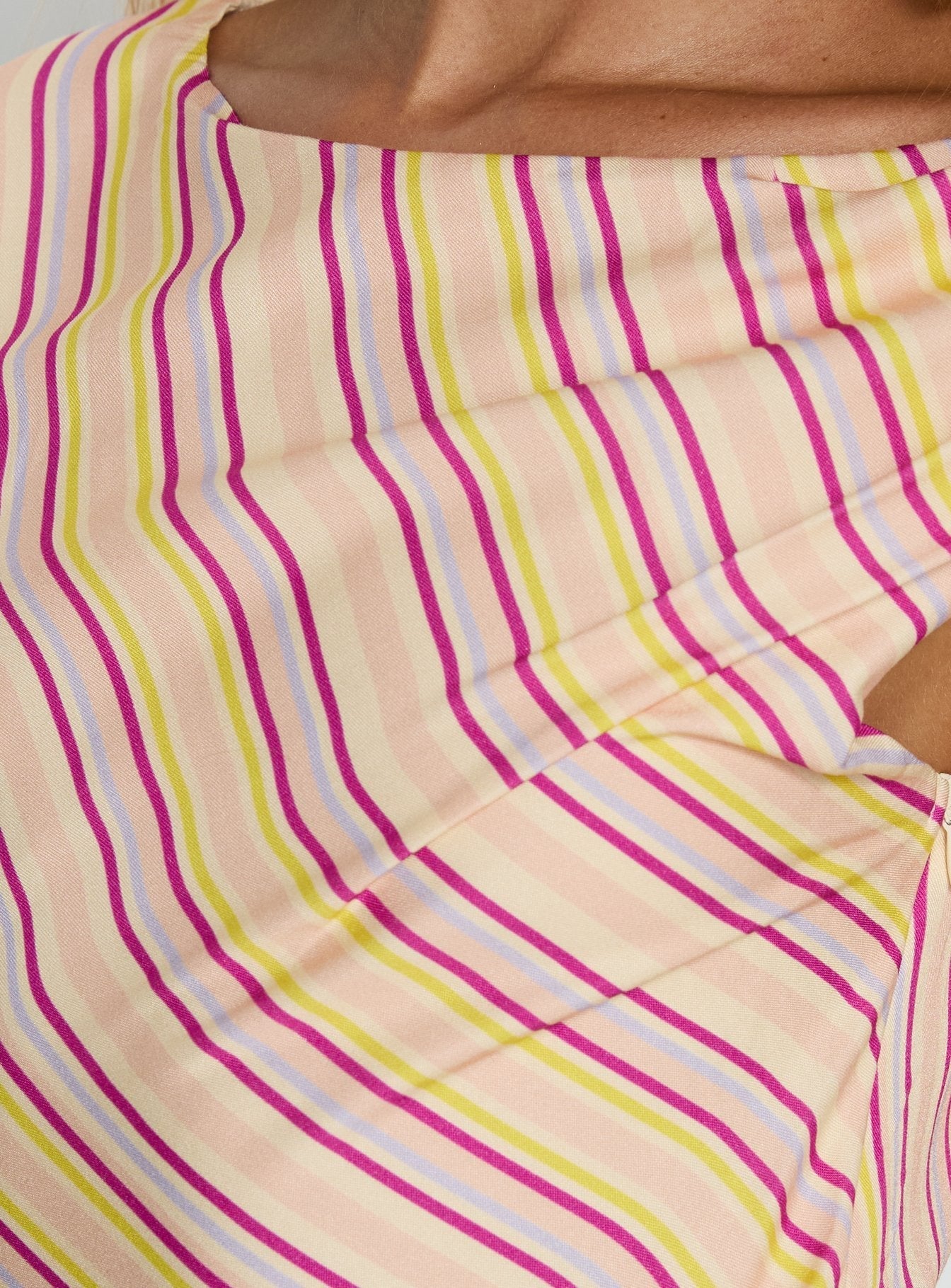 Anastaza Mini Dress Pink Stripe
