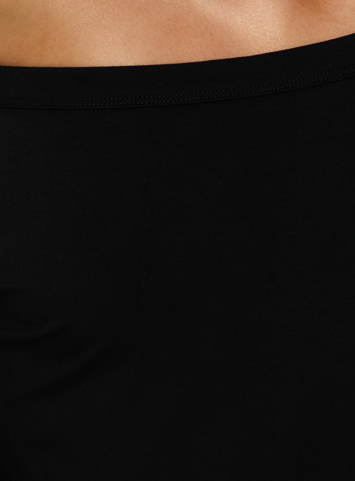 Bailea Off Shoulder Cropped Tee Black