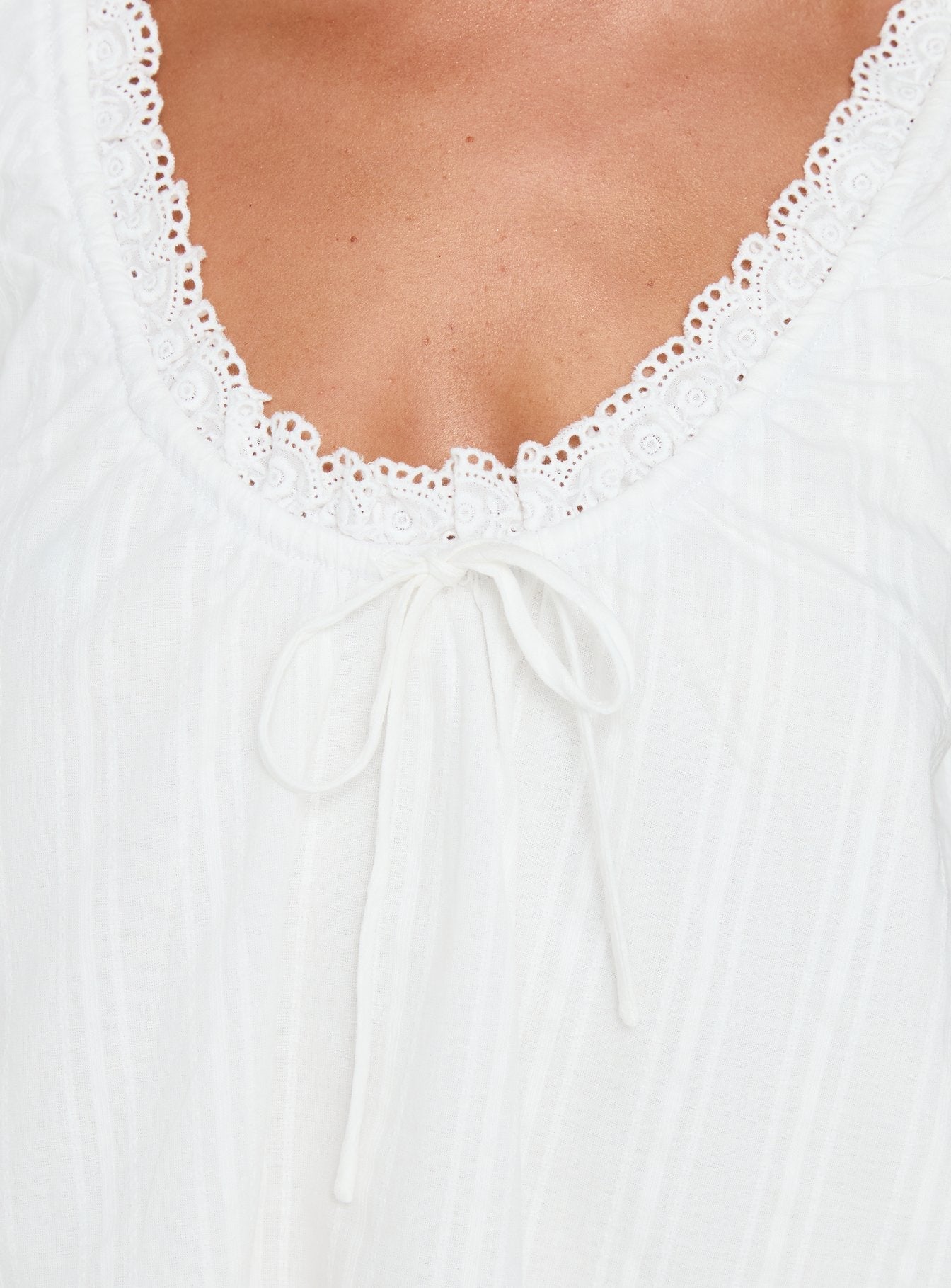 Antiquity Babydoll Top White