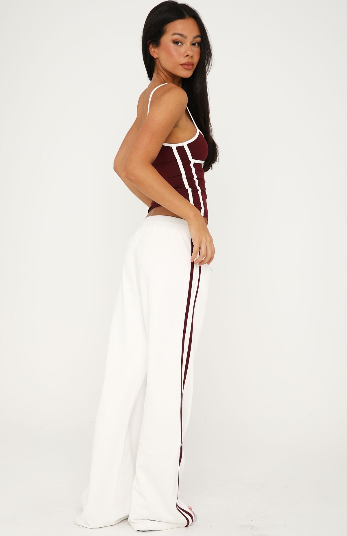 Breaking Your Heart Track Pants White