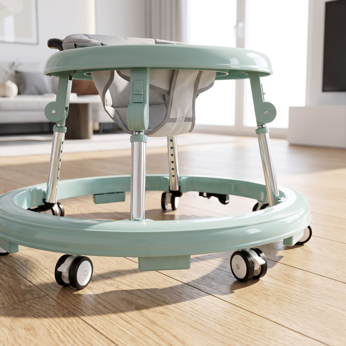 Space‑Saving Collapsible Baby Walker, Reliable Support for Baby’s First Steps