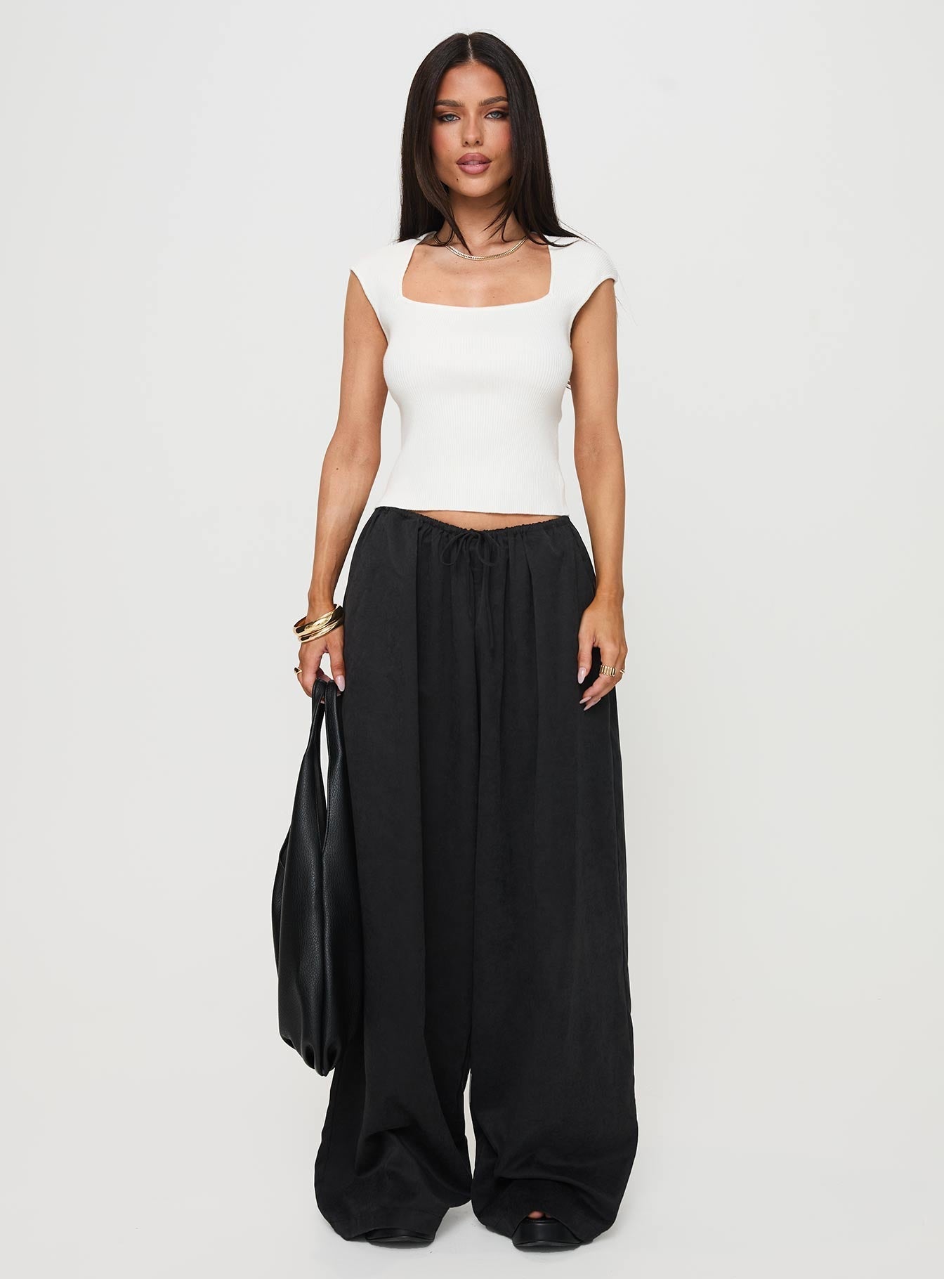 Bungala Oversized Relaxed Pants Black
