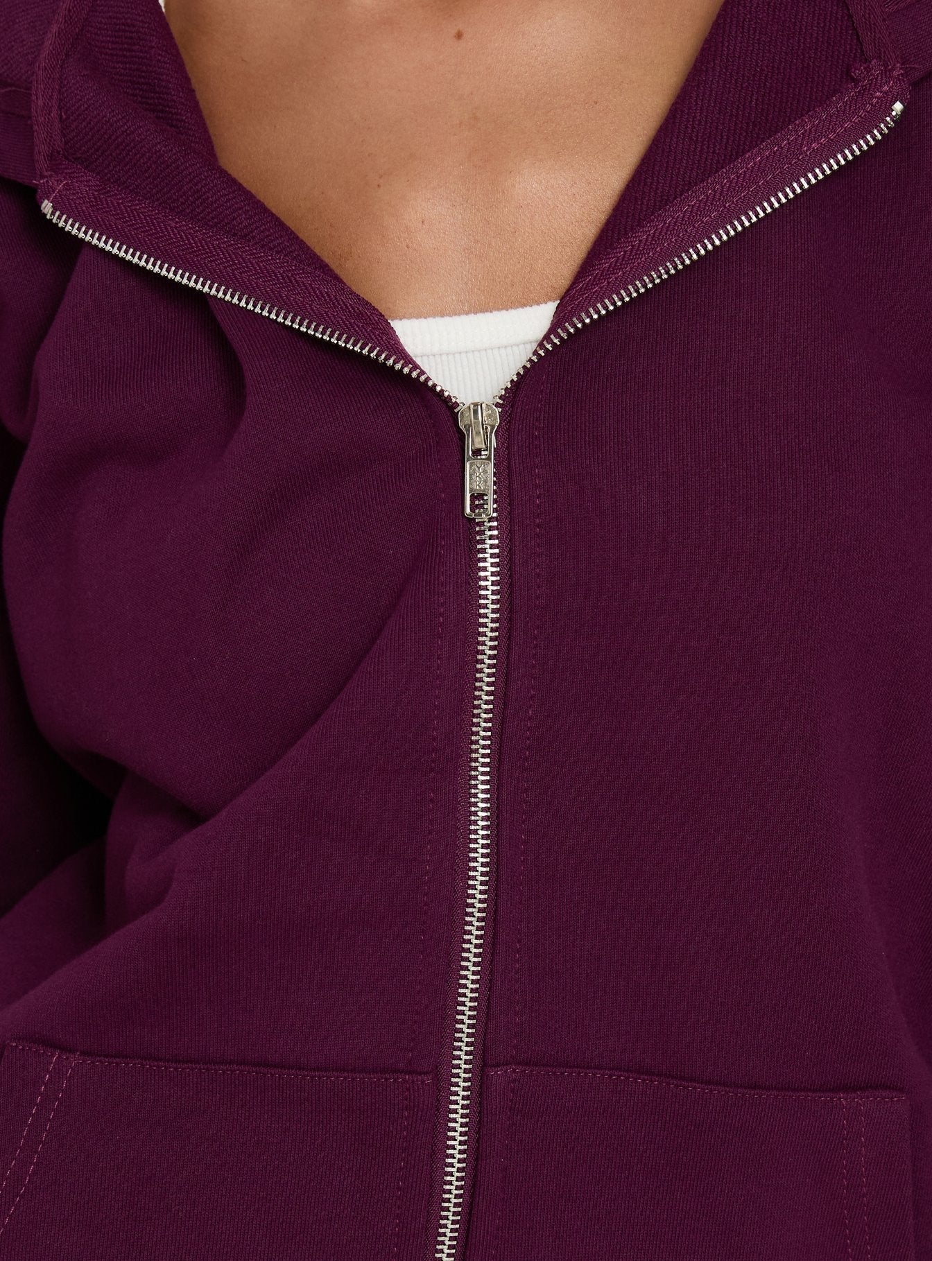 All Day Oversized Hoodie Plum