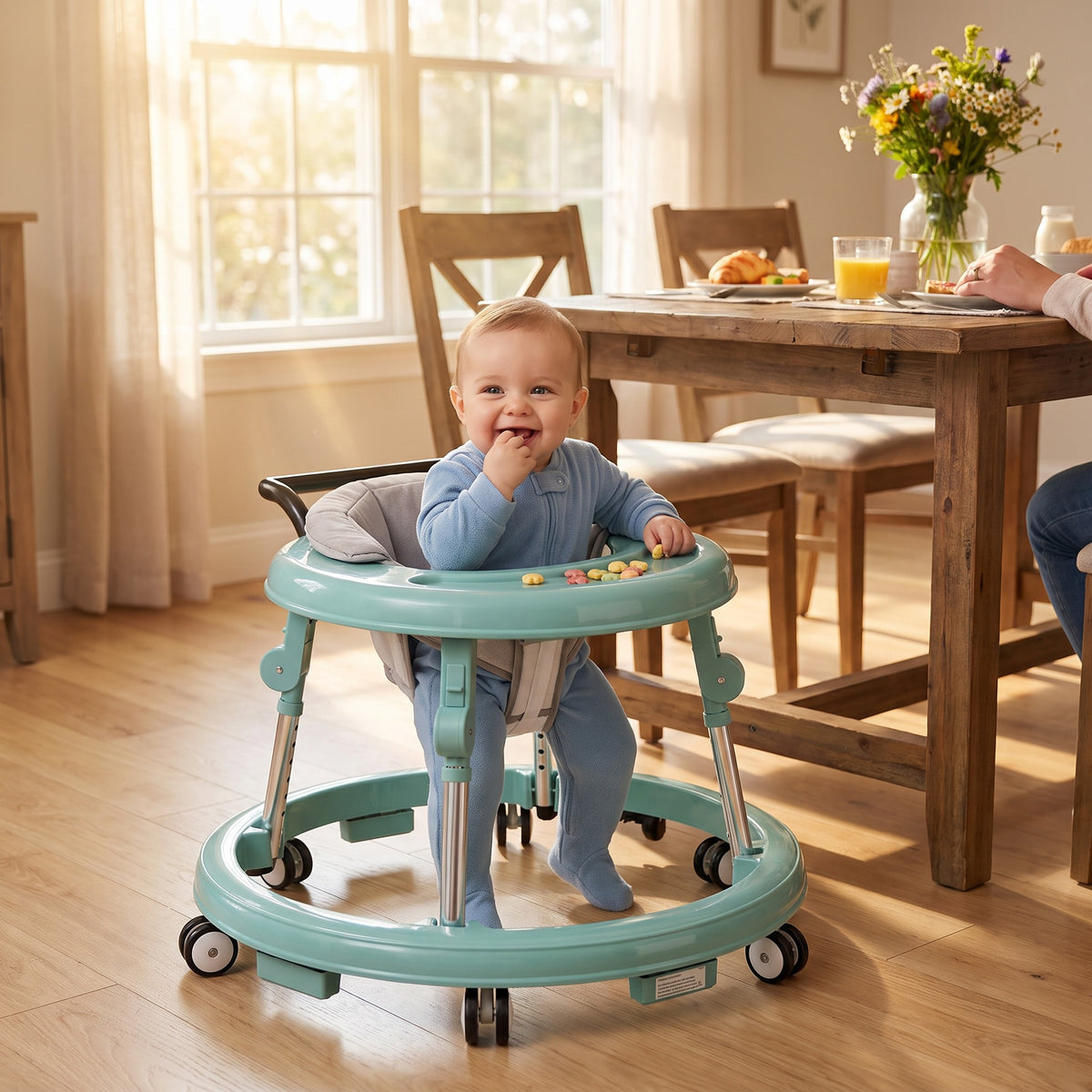 Space‑Saving Collapsible Baby Walker, Reliable Support for Baby’s First Steps