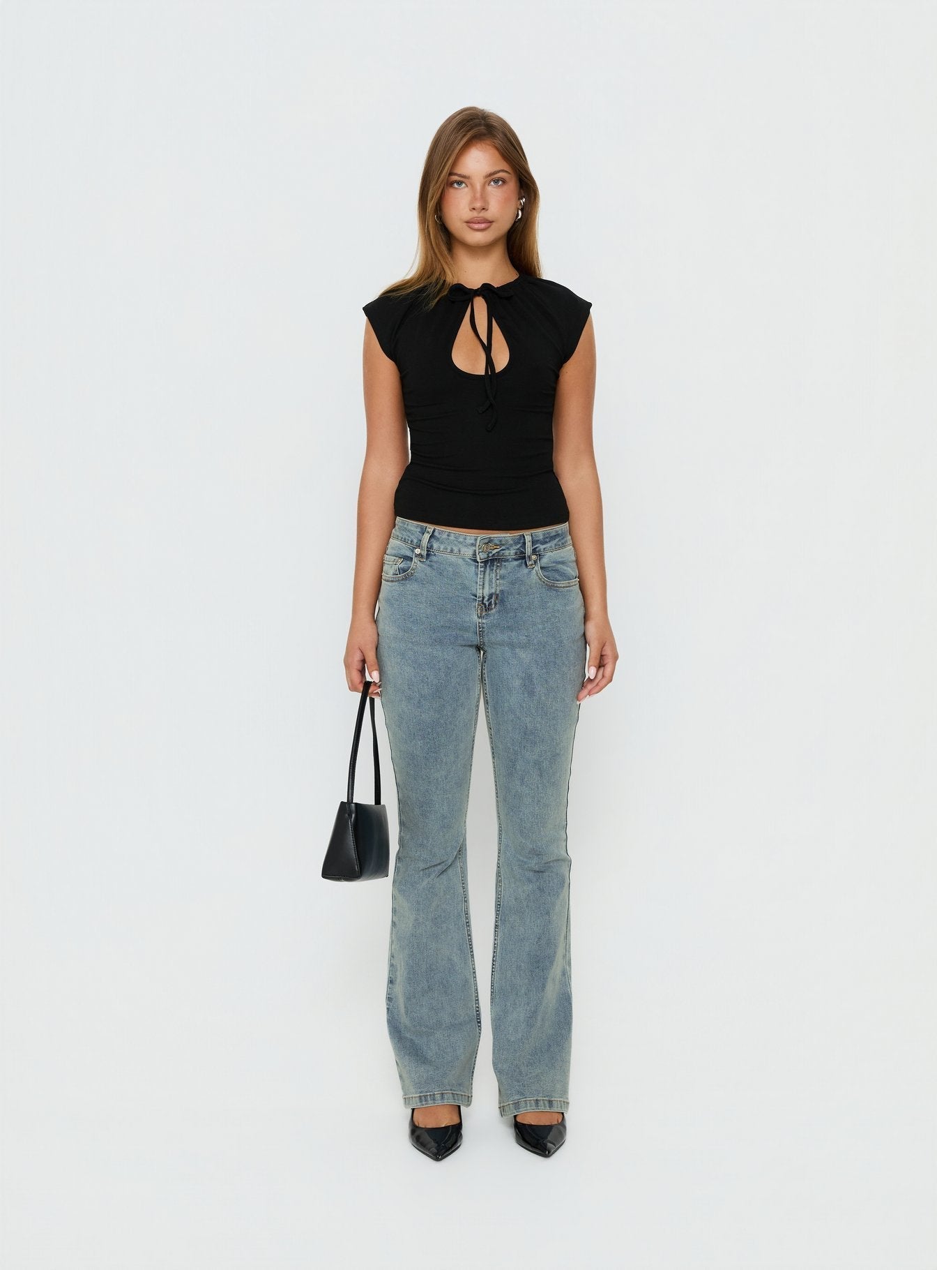 Bethany Low Rise Bootleg Jeans Ice Wash