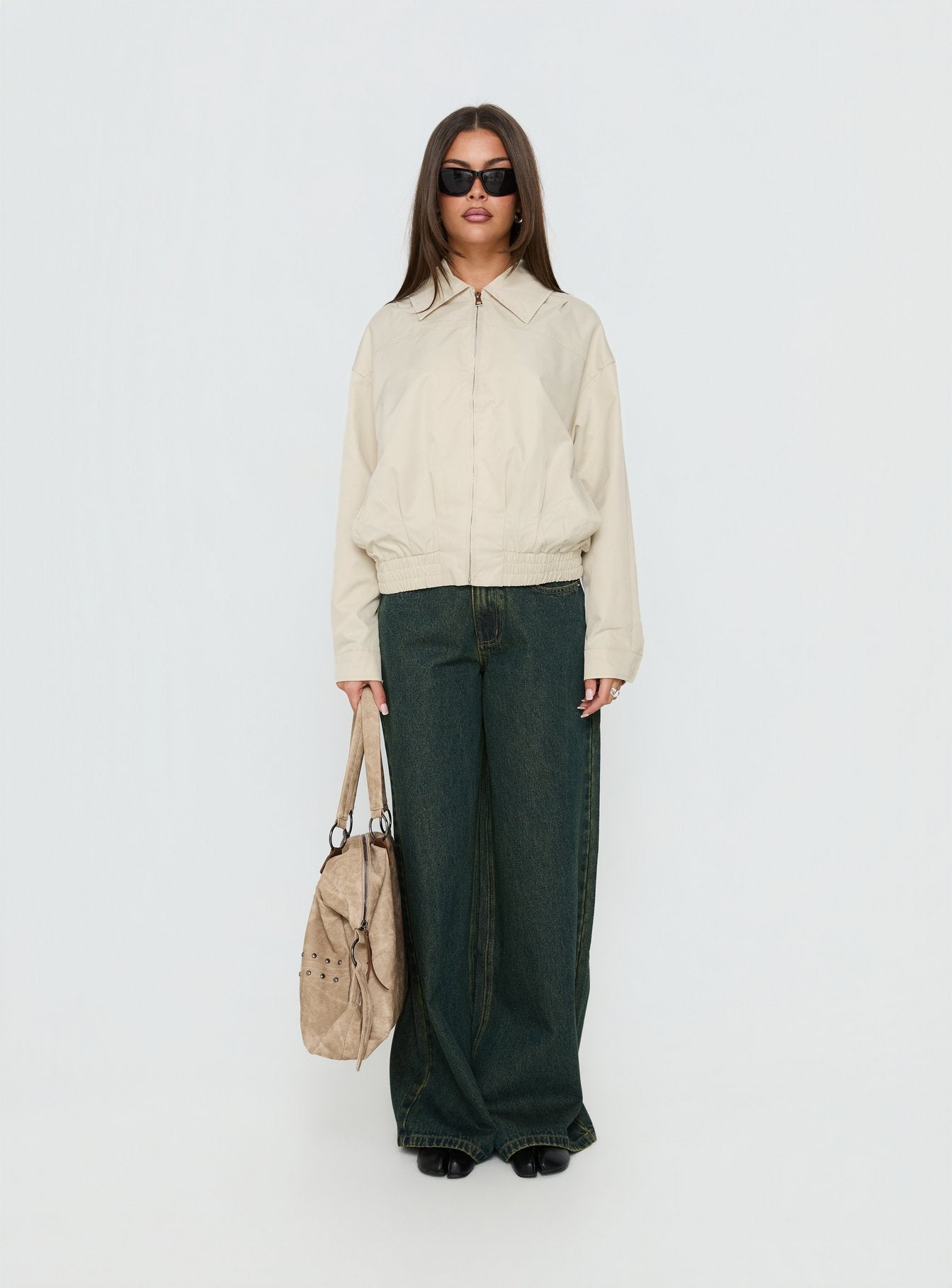 Call You Up Bomber Jacket Sand
