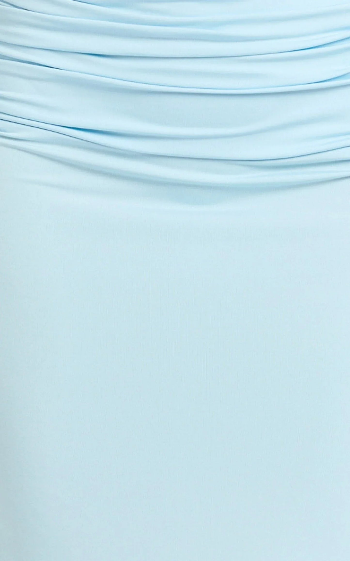 Lizzy Maxi Dress - Backless Ruched Bodycon Dress in Blue