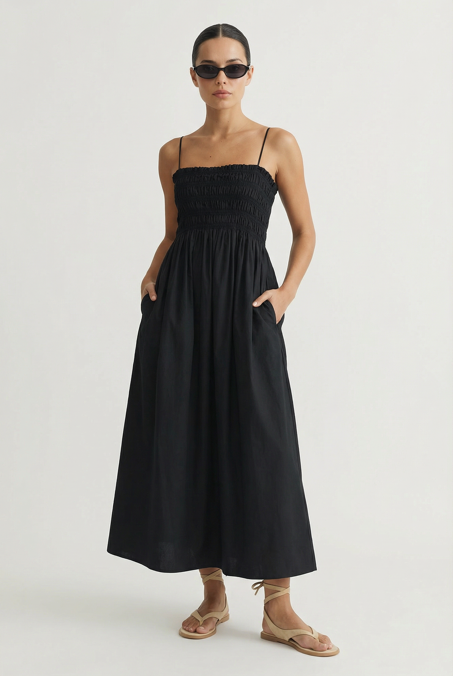 Cornelia Poplin Midi Dress