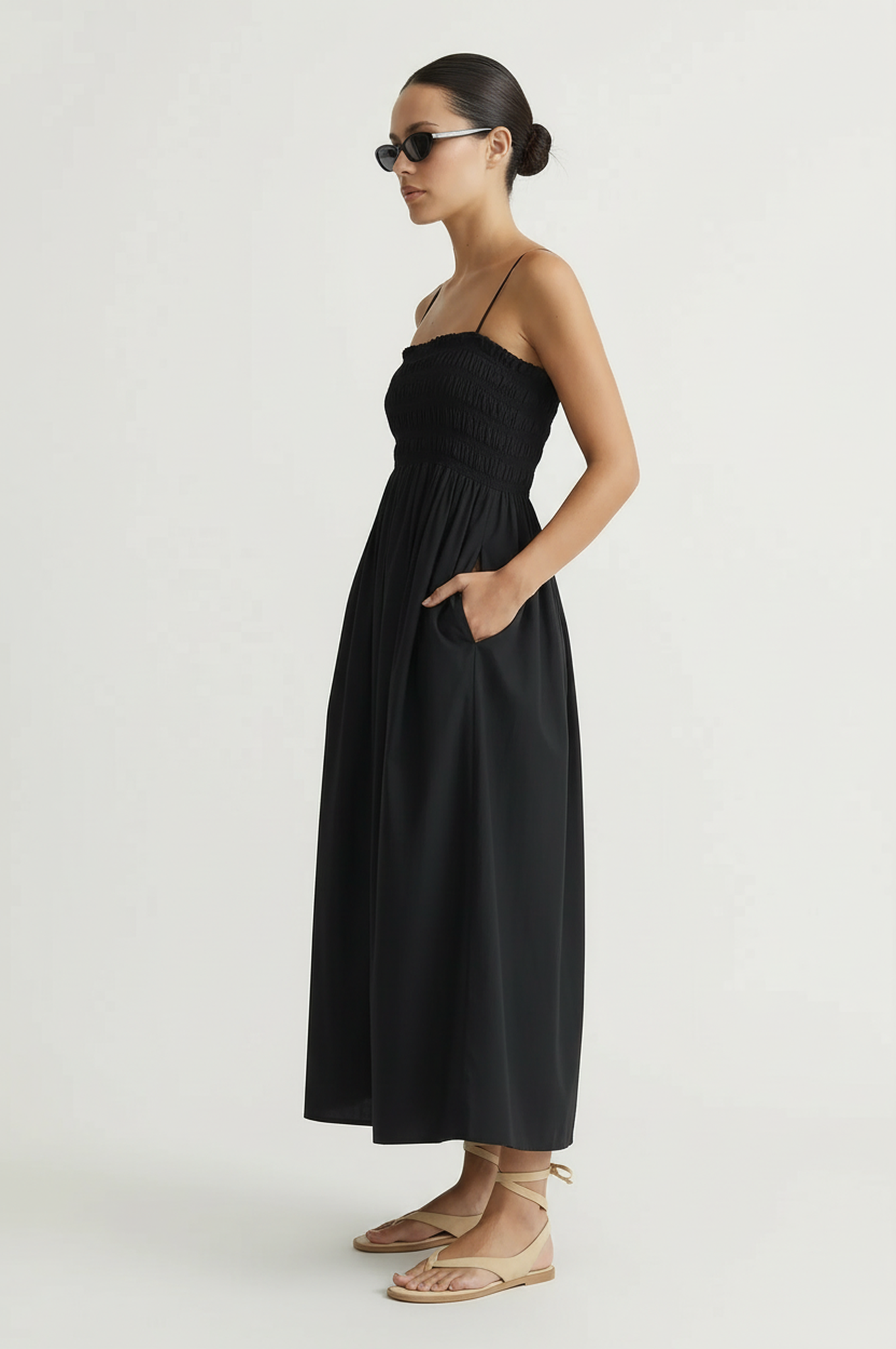 Cornelia Poplin Midi Dress