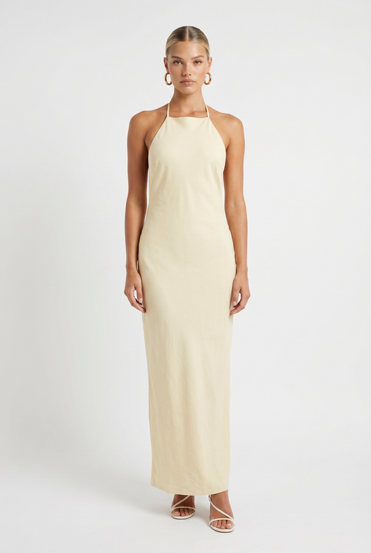 Elsie Maxi Halter Dress