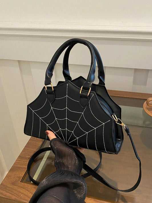 Spider Web Shaped Fashion Hand Bag, Tote Bag, Shoulder Bag