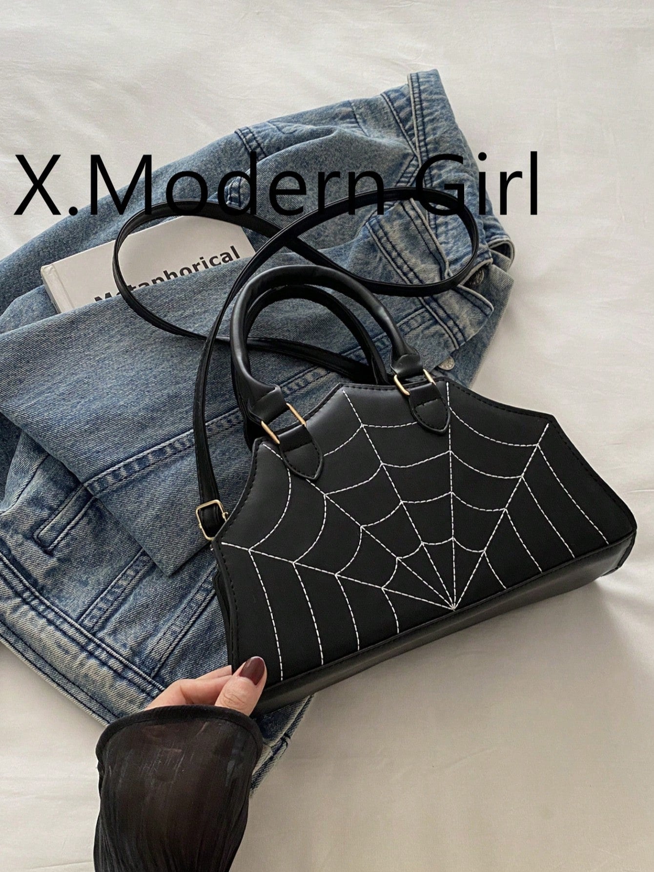 Spider Web Shaped Fashion Hand Bag, Tote Bag, Shoulder Bag
