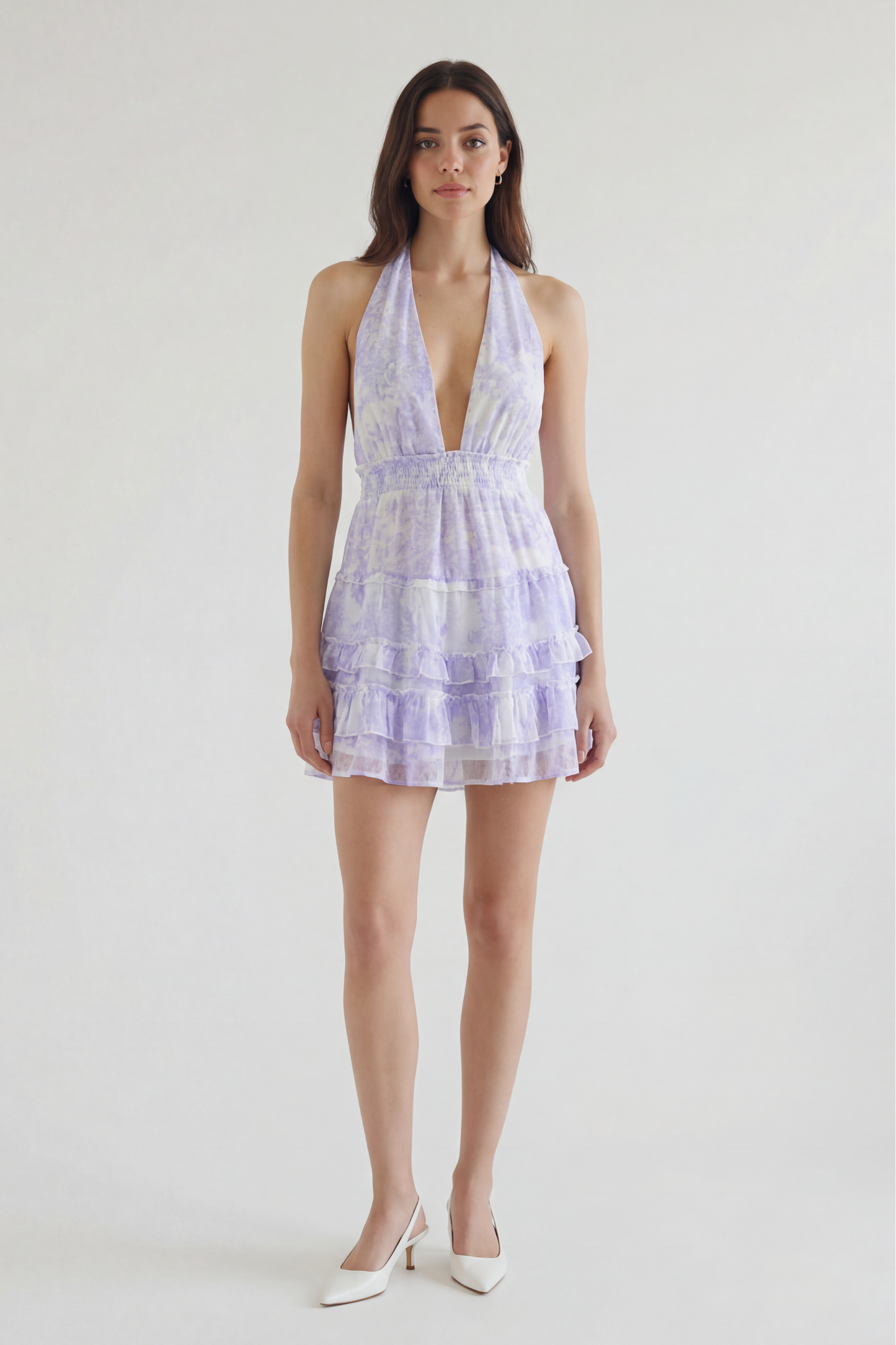 Peri Toile Halter Dress