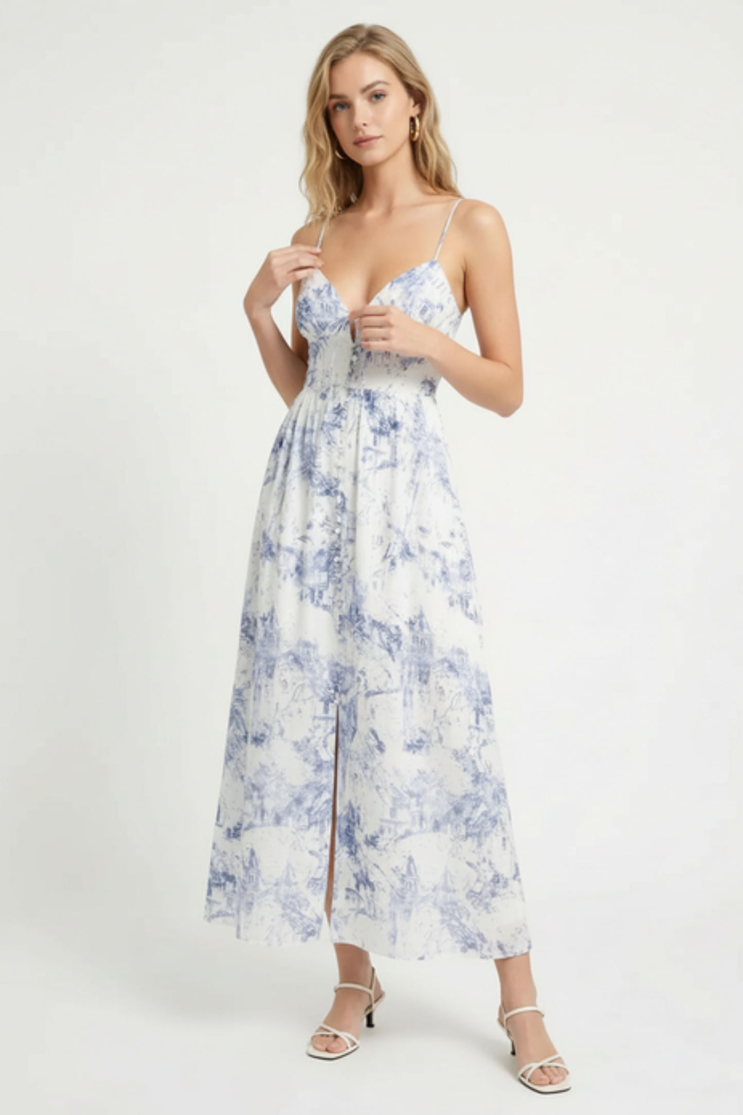 Porcelain Midi Dress
