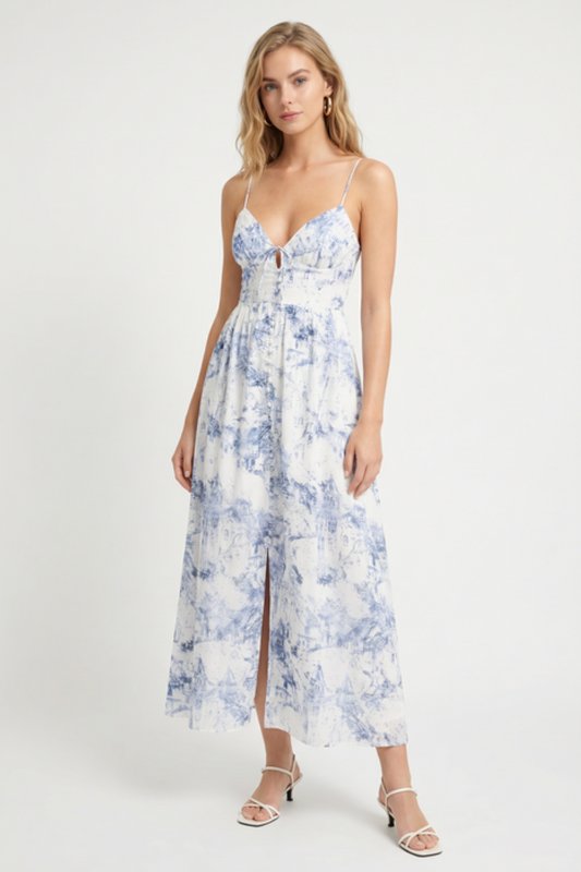 Porcelain Midi Dress