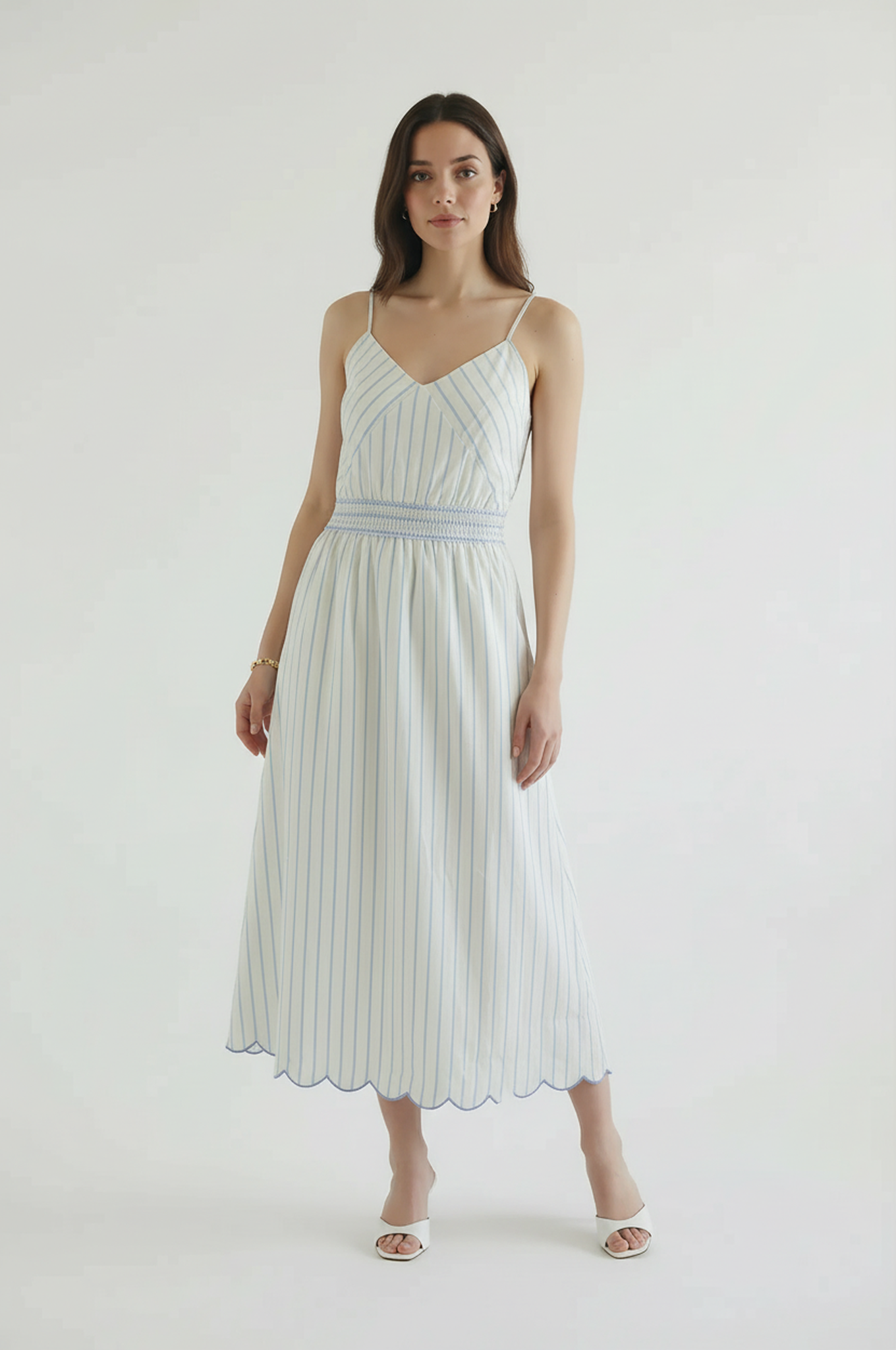 Sofie Stripe Poplin Dress