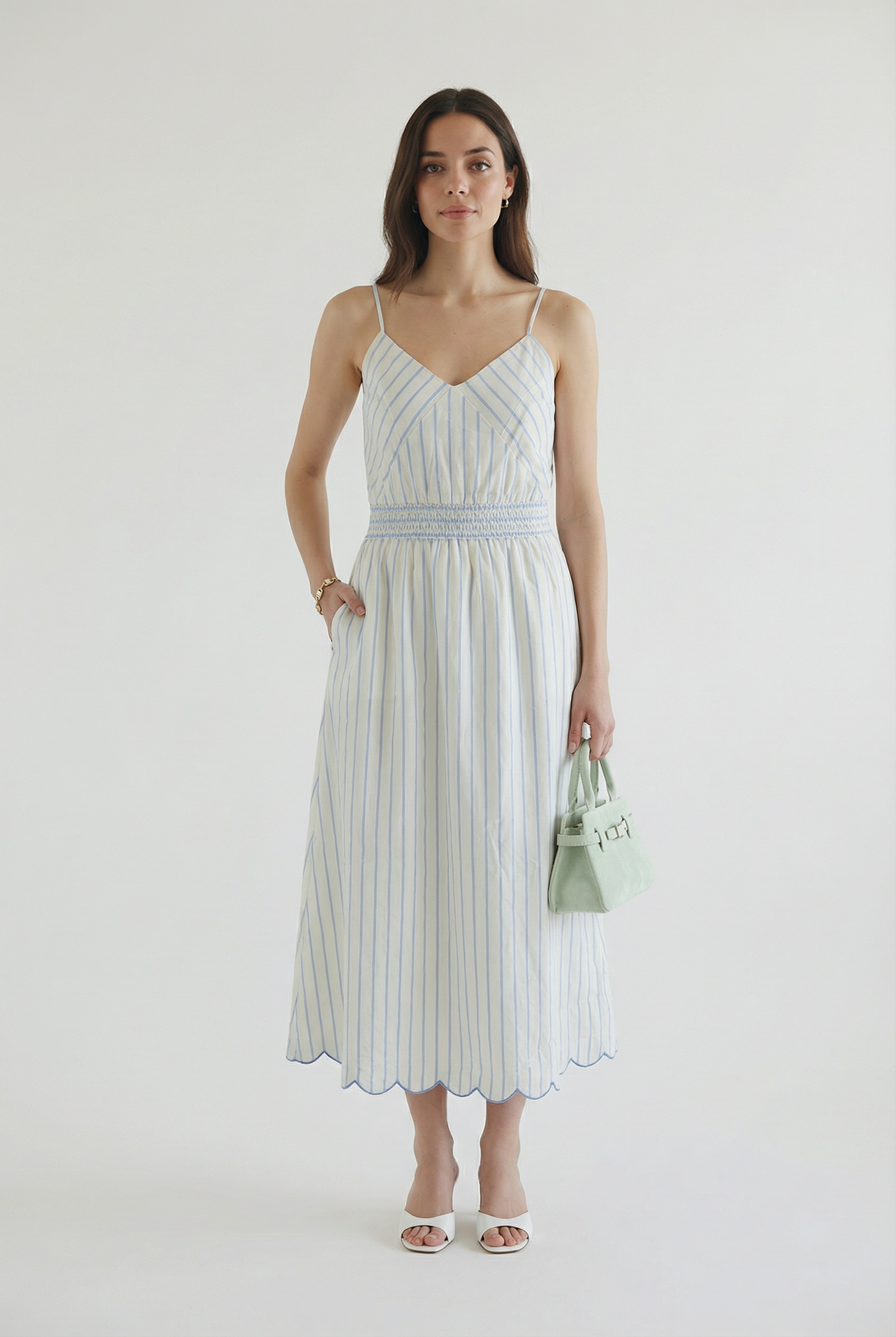 Sofie Stripe Poplin Dress