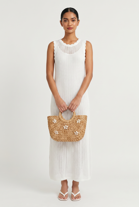 Sunriser Crochet Tie Back Dress