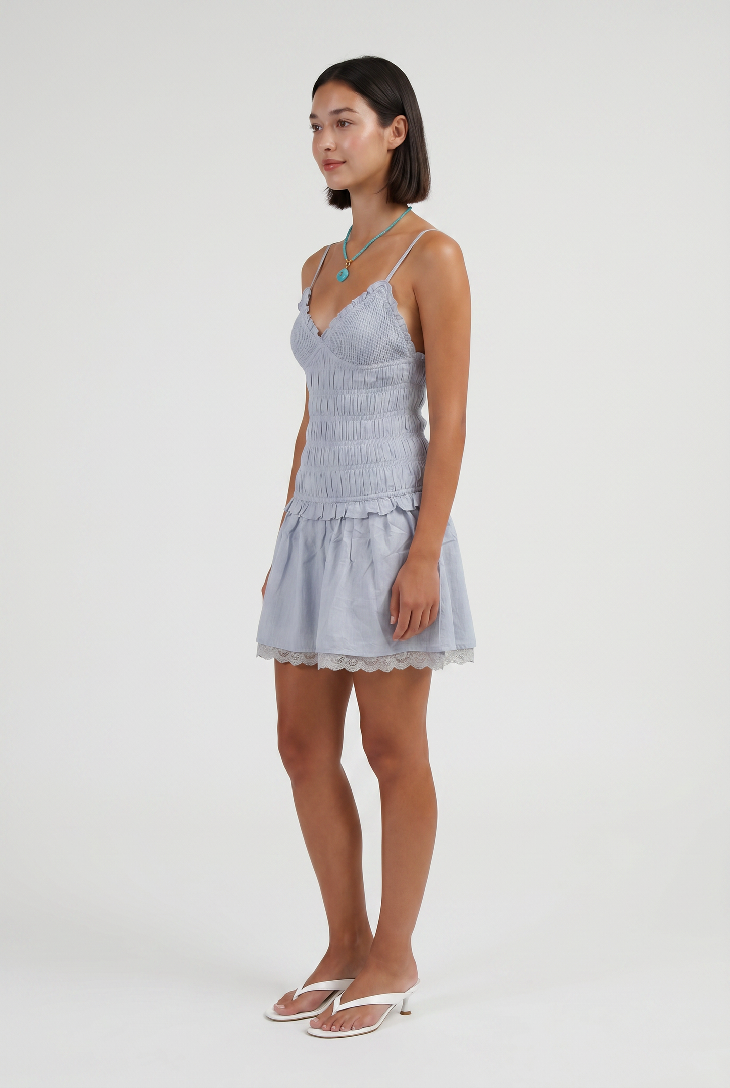 Twirl Smocked Mini Dress