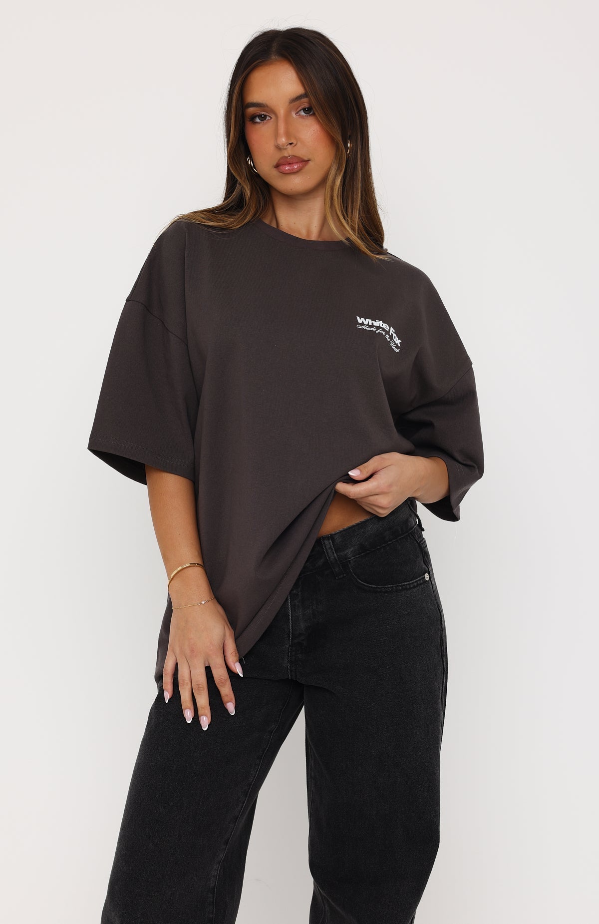Made For The Heat Oversized Tee Charcoal