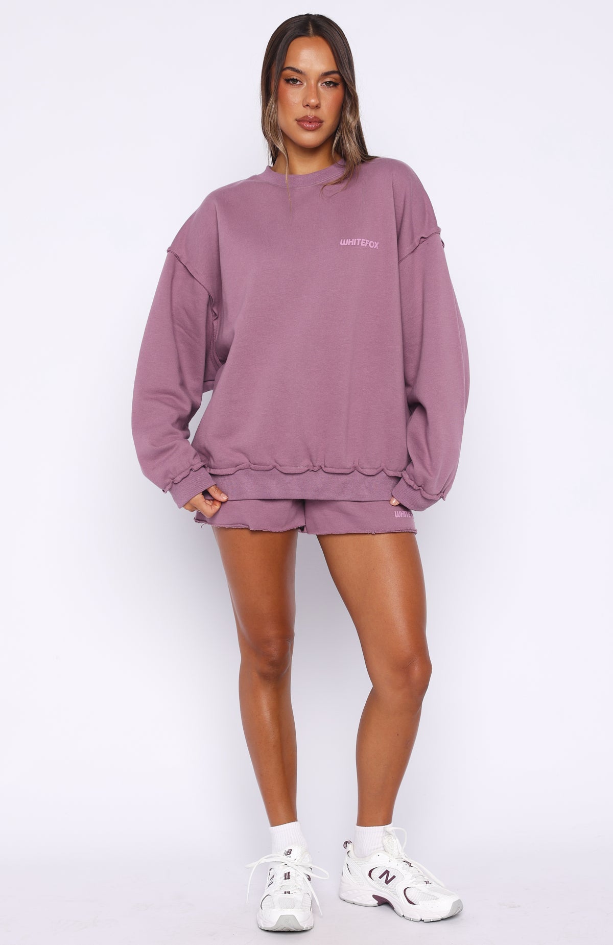 On My Own Terms Lounge Shorts Dusty Plum